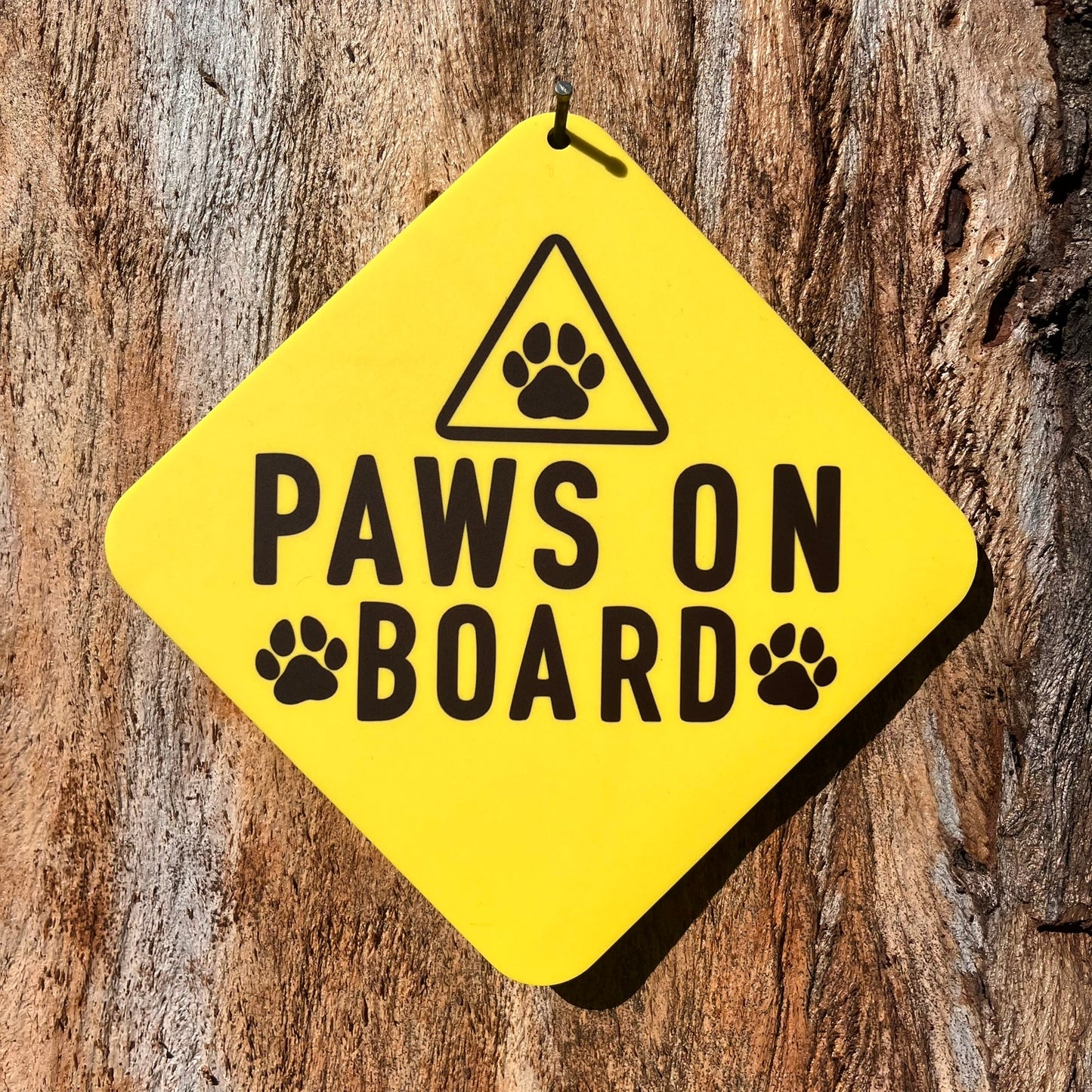 Dog themed Car Window Suction Cup Signs