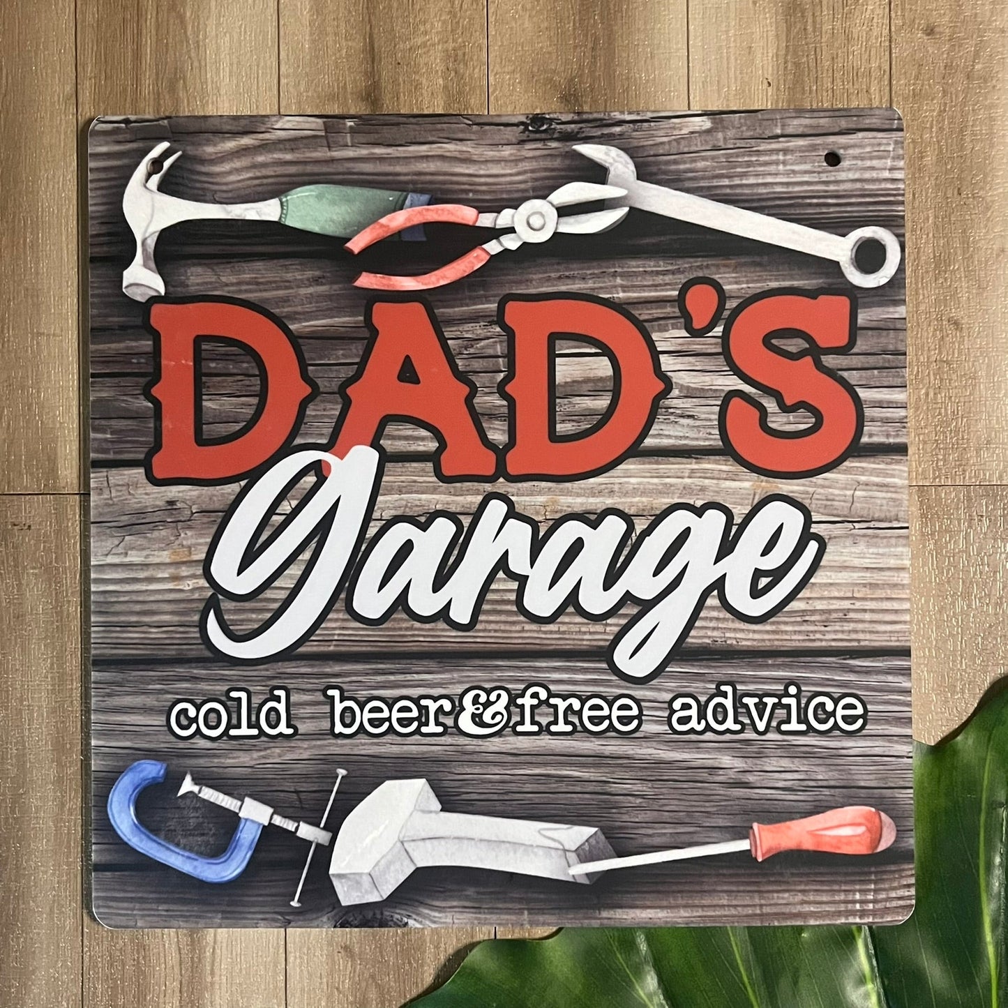 Dad's Garage - cold beer & free advice - acrylic Sign - Webster Enterprises