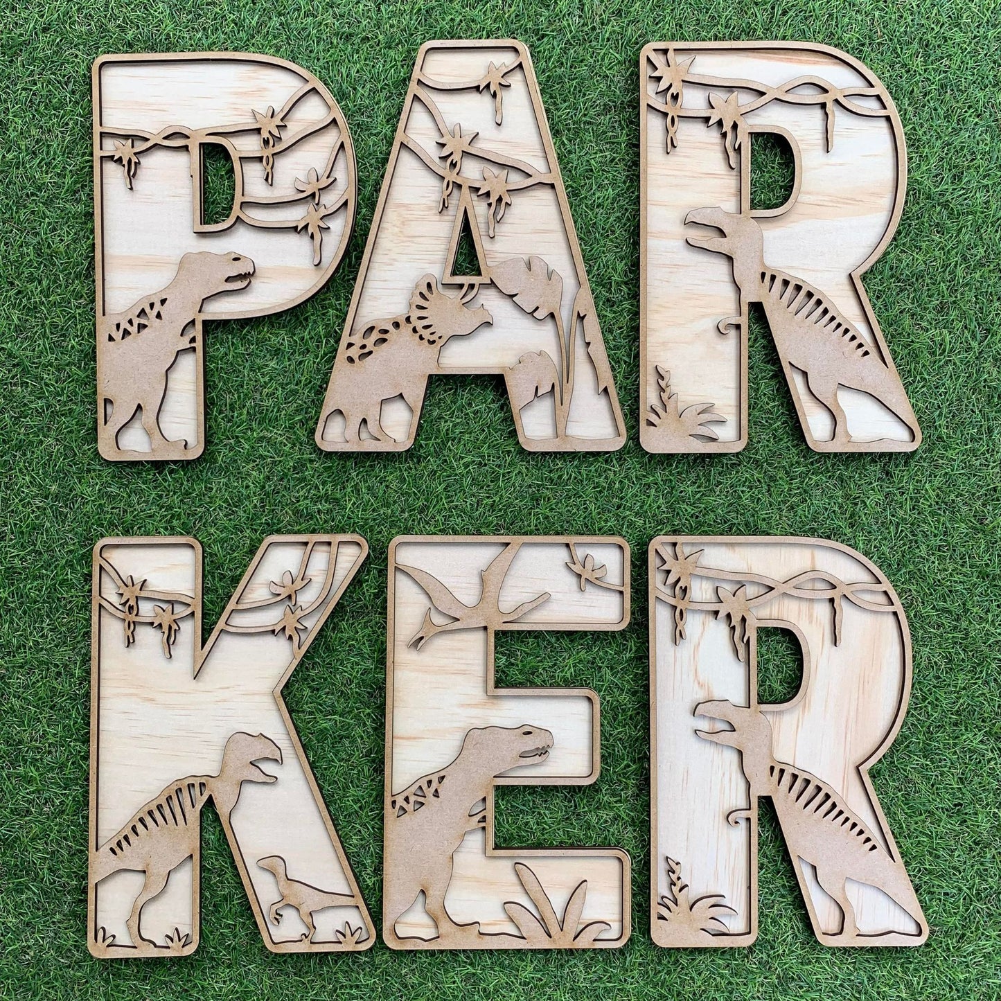 Dinosaur Layered Letters - Webster Enterprises