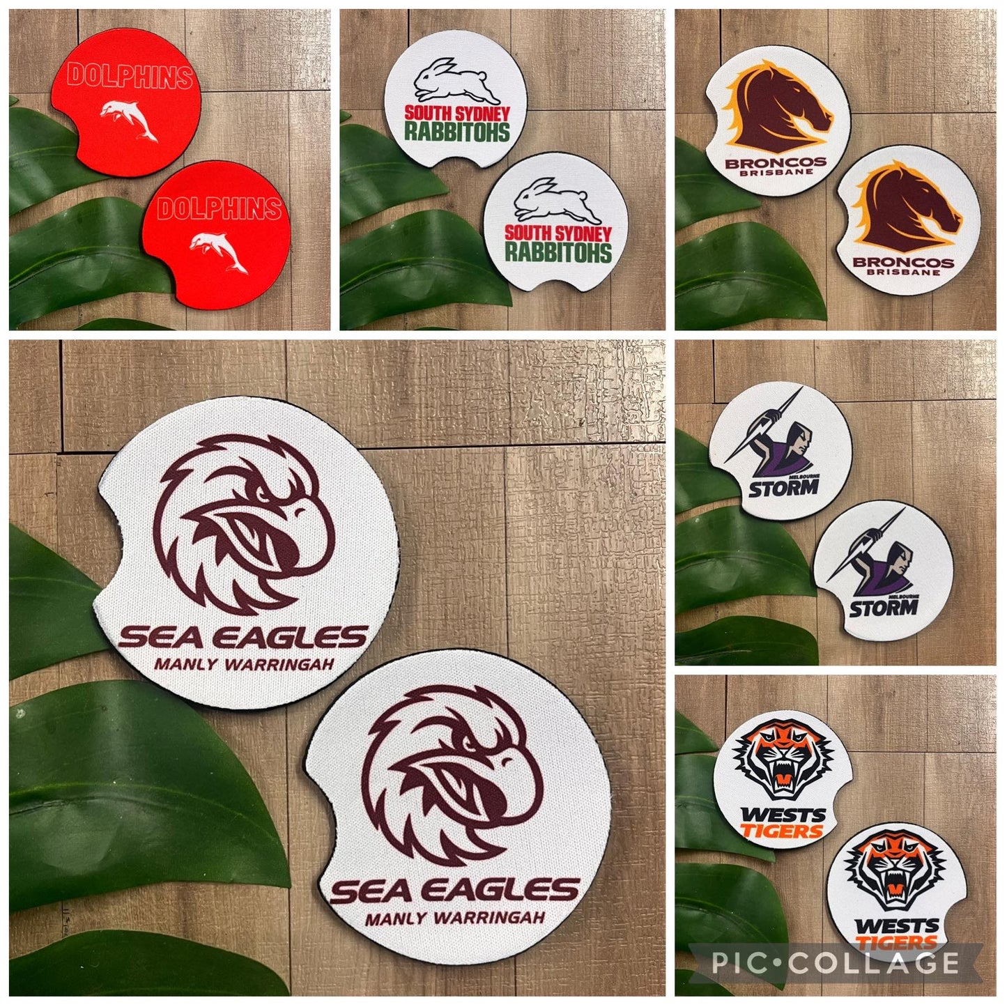 Football Car Coasters - Webster Enterprises