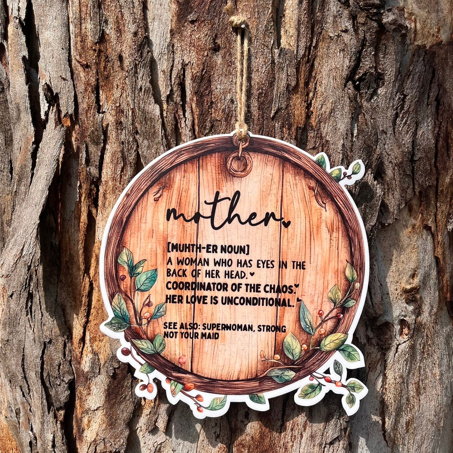 Mother (muhth - er noun) Defination acrylic sign - Webster Enterprises
