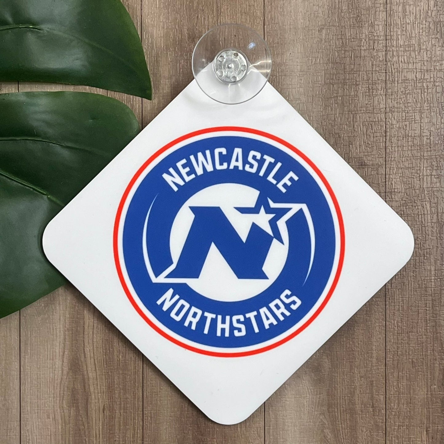 Newcastle Northstars Car Suction Cup Sign - Webster Enterprises