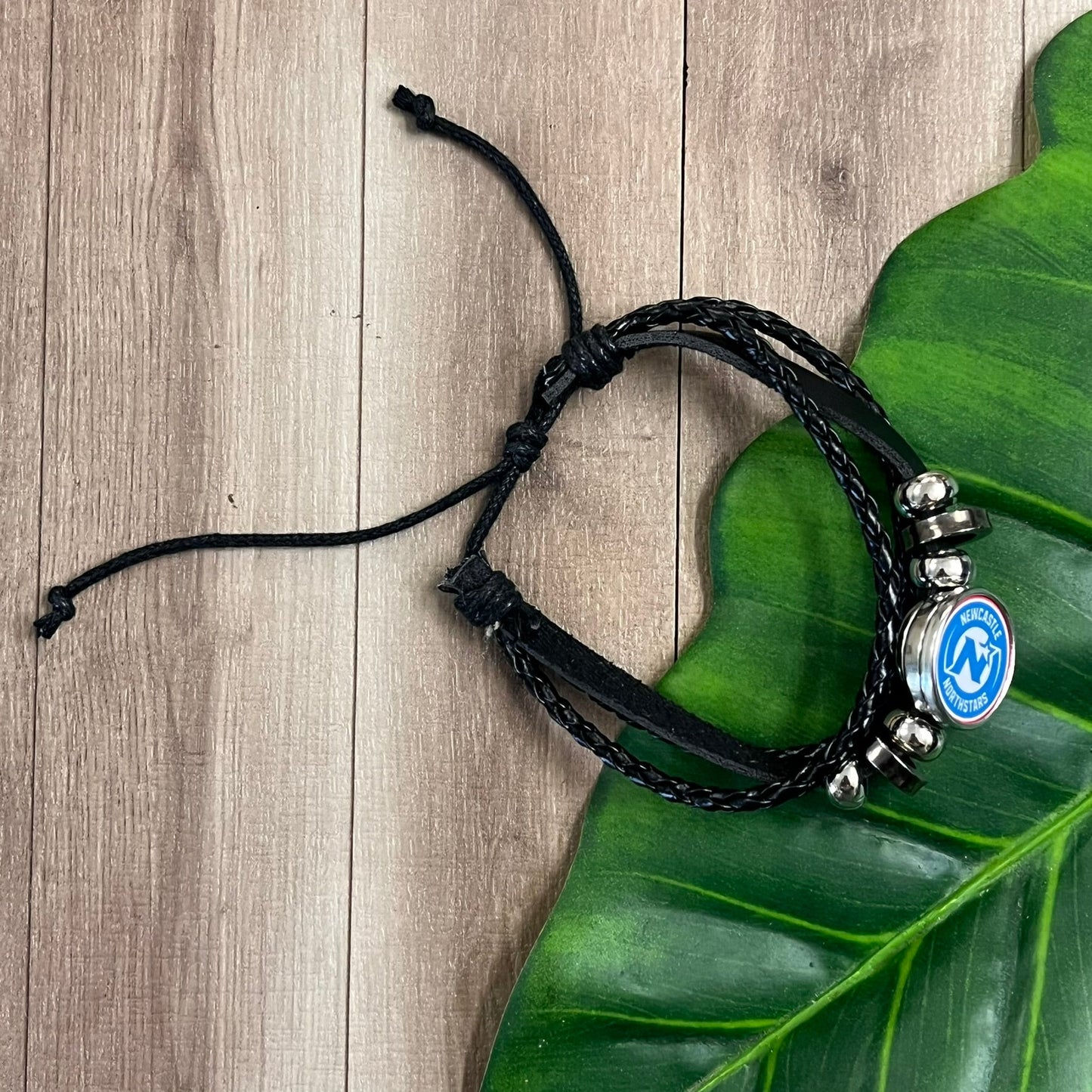 Newcastle Northstars Faux Leather Look adjustable bracelet - Webster Enterprises