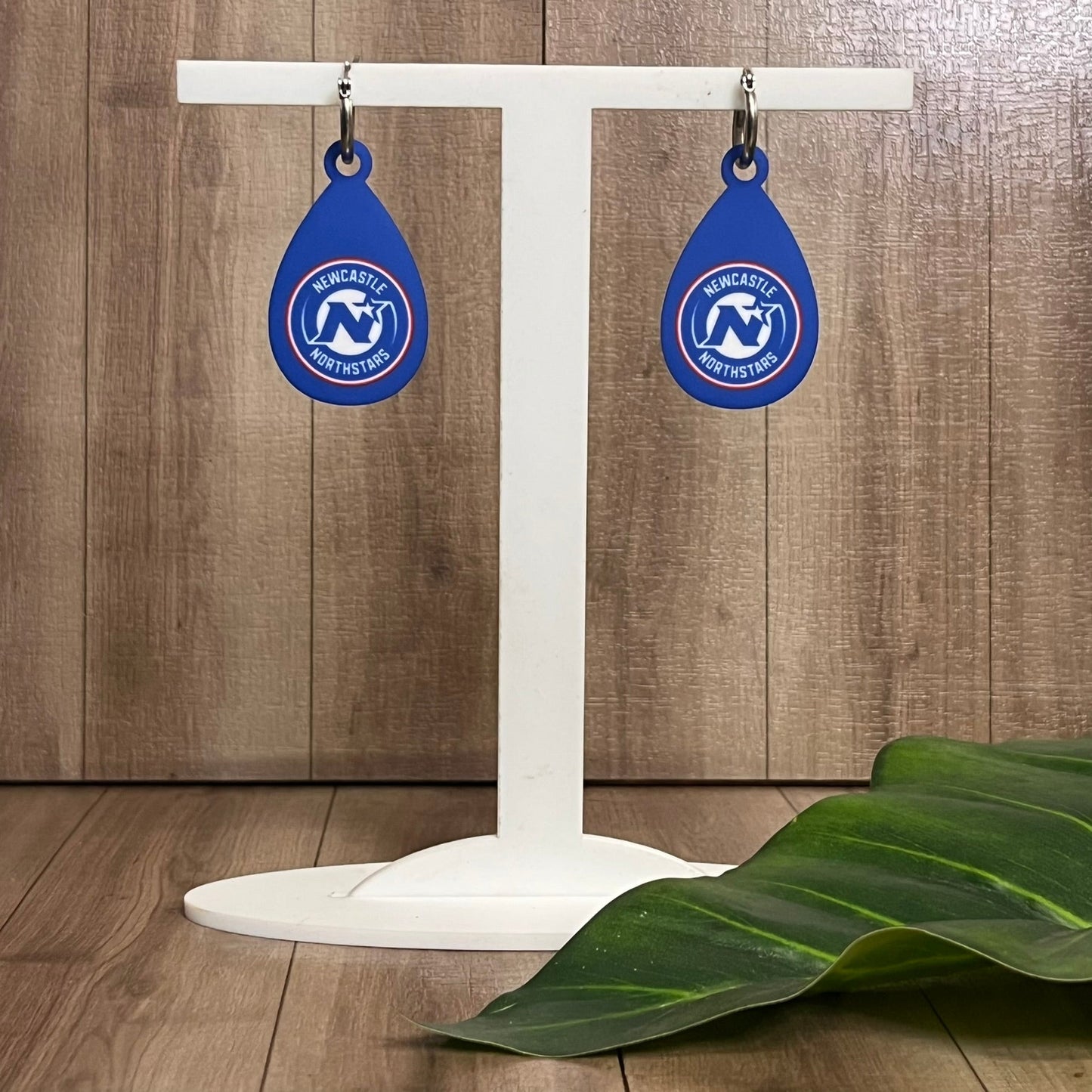 Newcastle Northstars Logo Teardrop Earrings - Webster Enterprises