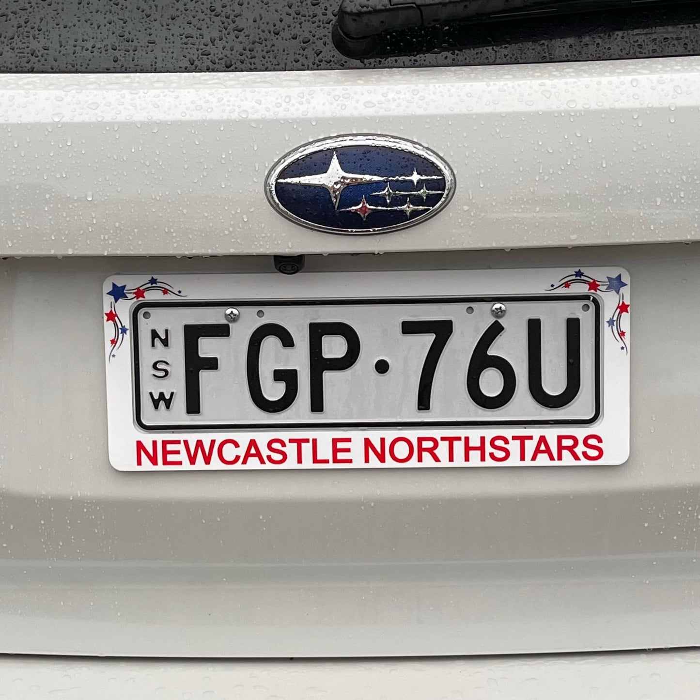Newcastle Northstars Number Plate Surrounds - Webster Enterprises