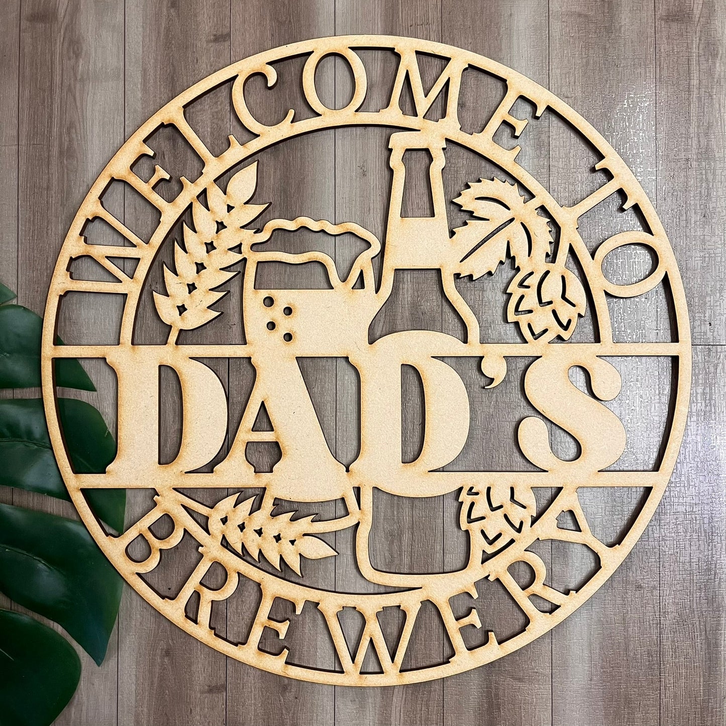Personalised Brewery Welcome Wooden Sign - Webster Enterprises