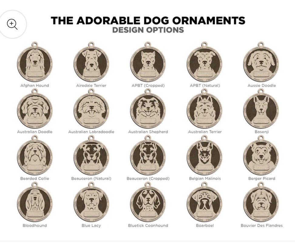 PERSONALISED DOG BREED CHRISTMAS ORNAMENT 1 - Webster Enterprises
