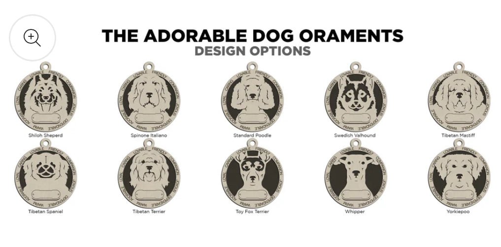 PERSONALISED DOG BREED CHRISTMAS ORNAMENT 1 - Webster Enterprises