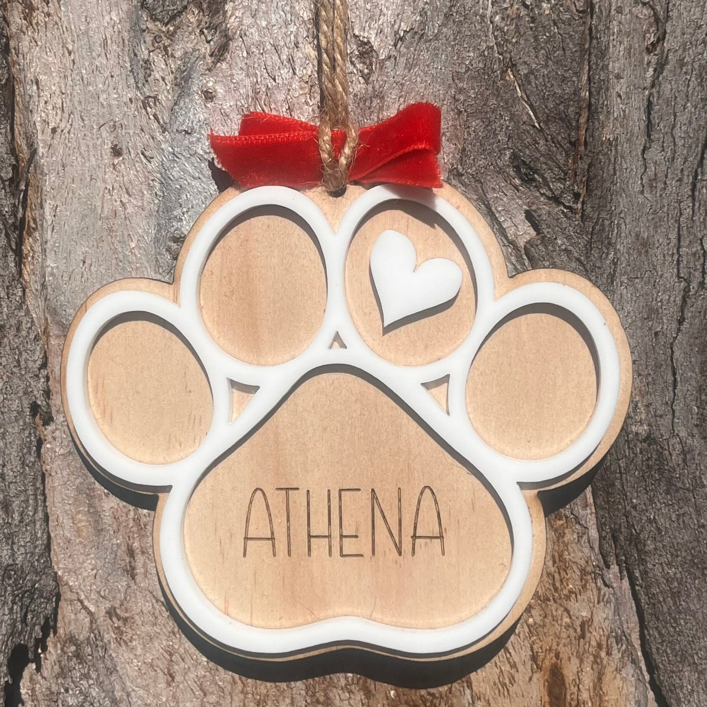 Personalised Dog Paw Ornament - Webster Enterprises