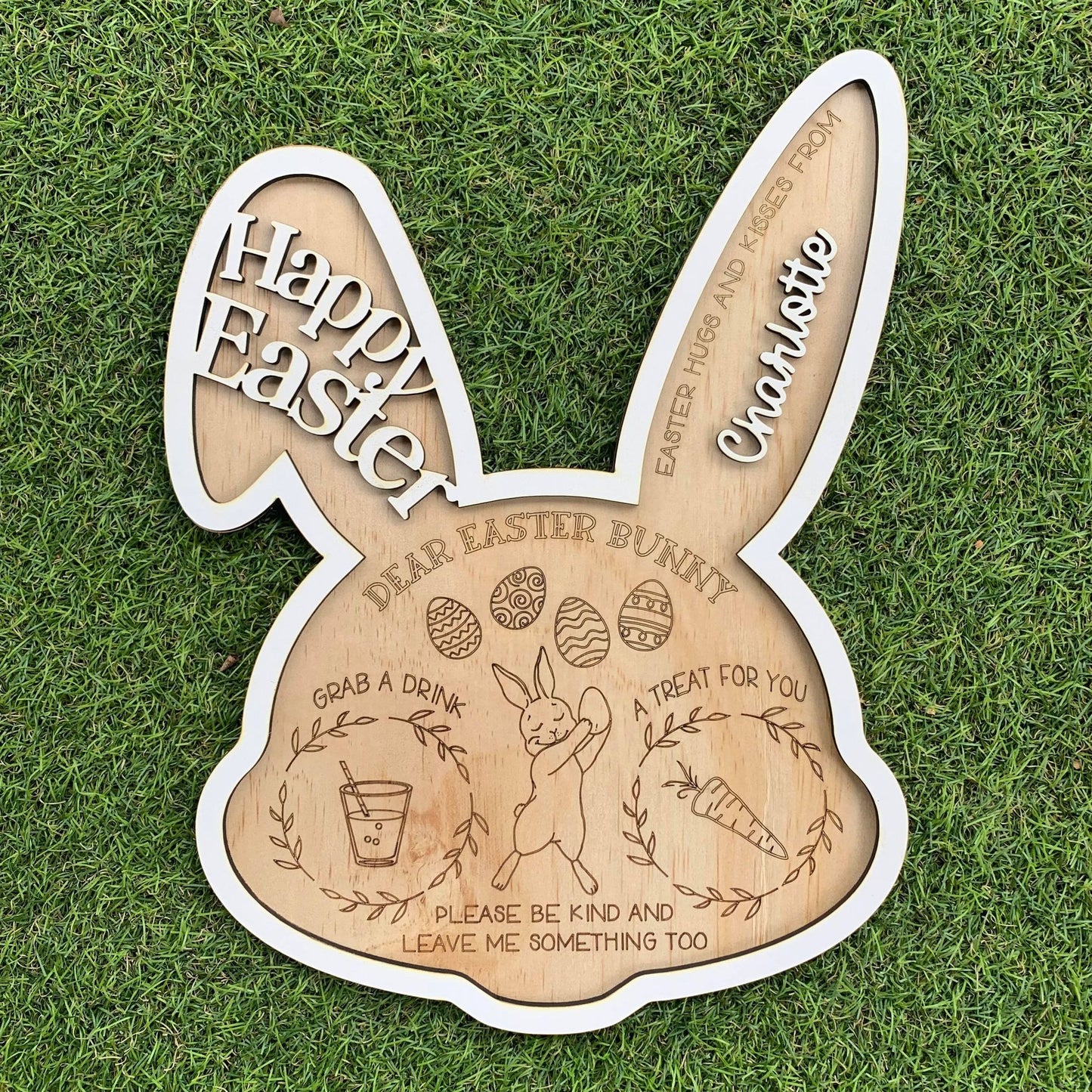 Personalised Easter Bunny Tray - Webster Enterprises