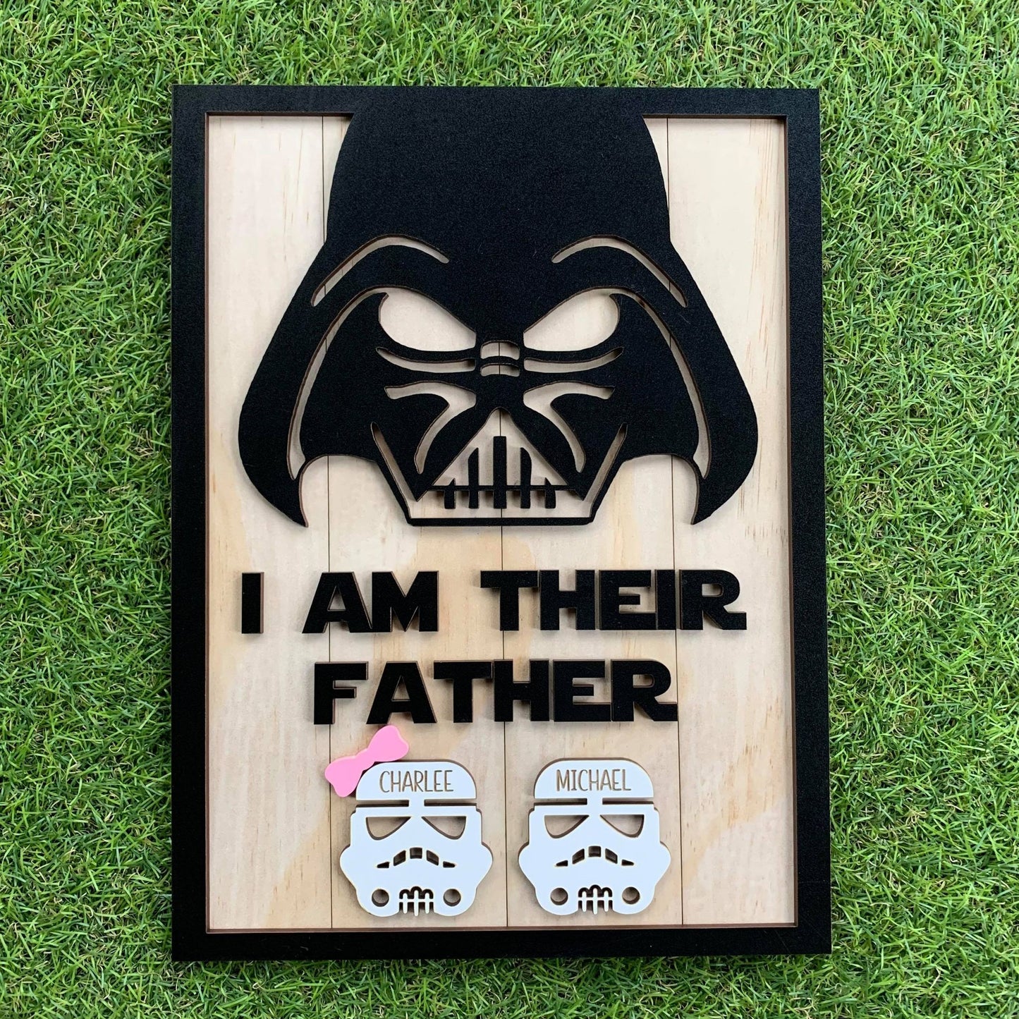 Personalised I am their Father plaque - Webster Enterprises