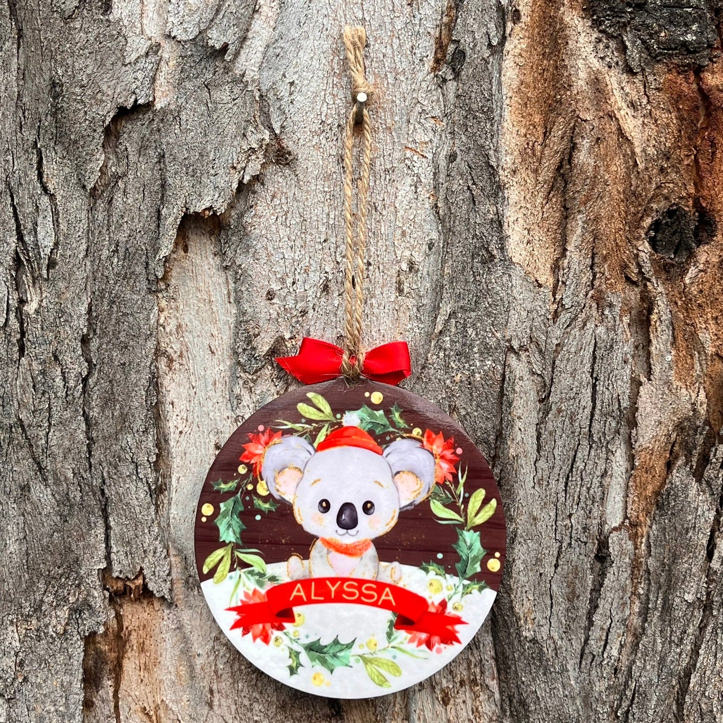 Personalised Koala Christmas Ornament - Webster Enterprises