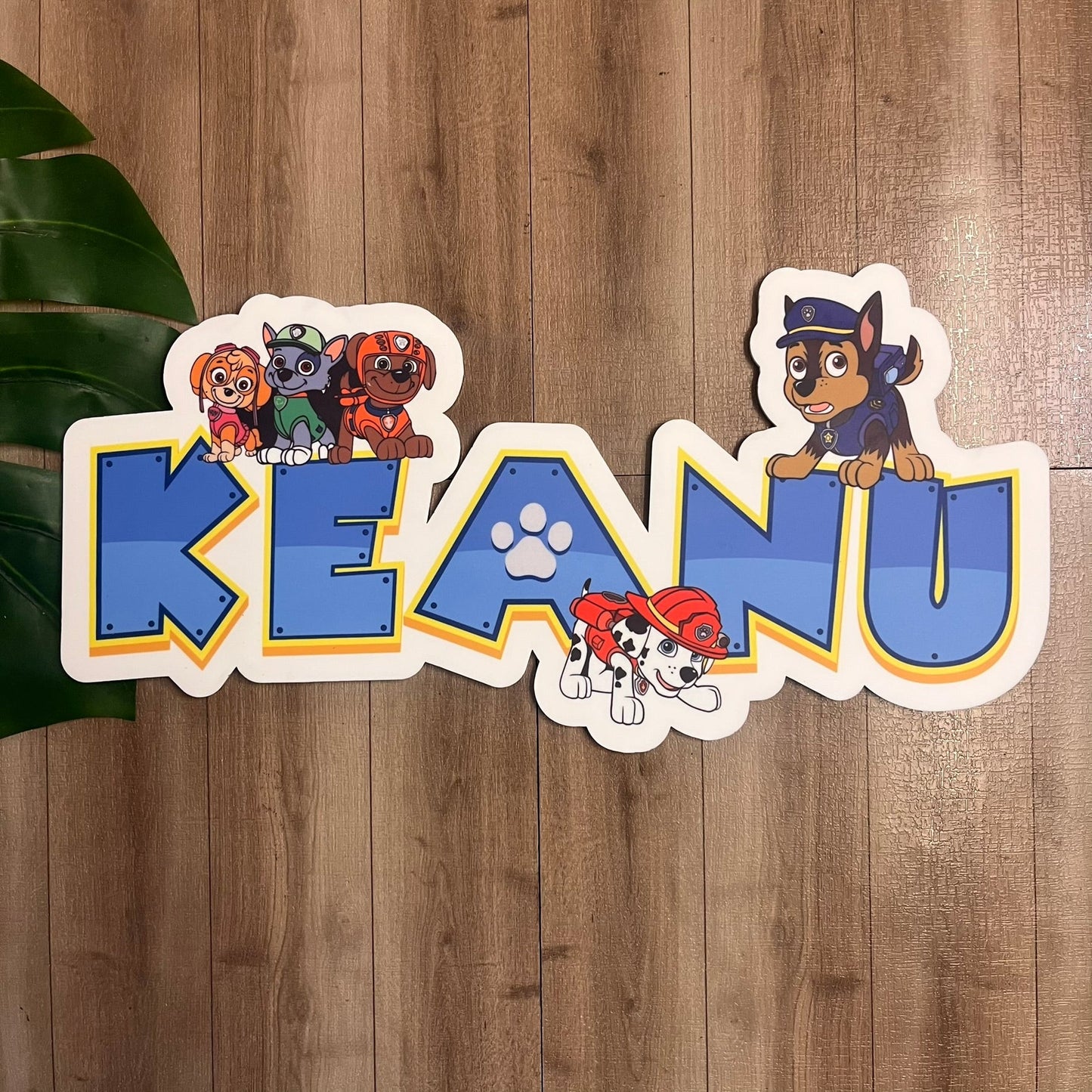 Personalised Paw Patrol - Themed Acrylic Name Sign ๐พ๐ - Webster Enterprises