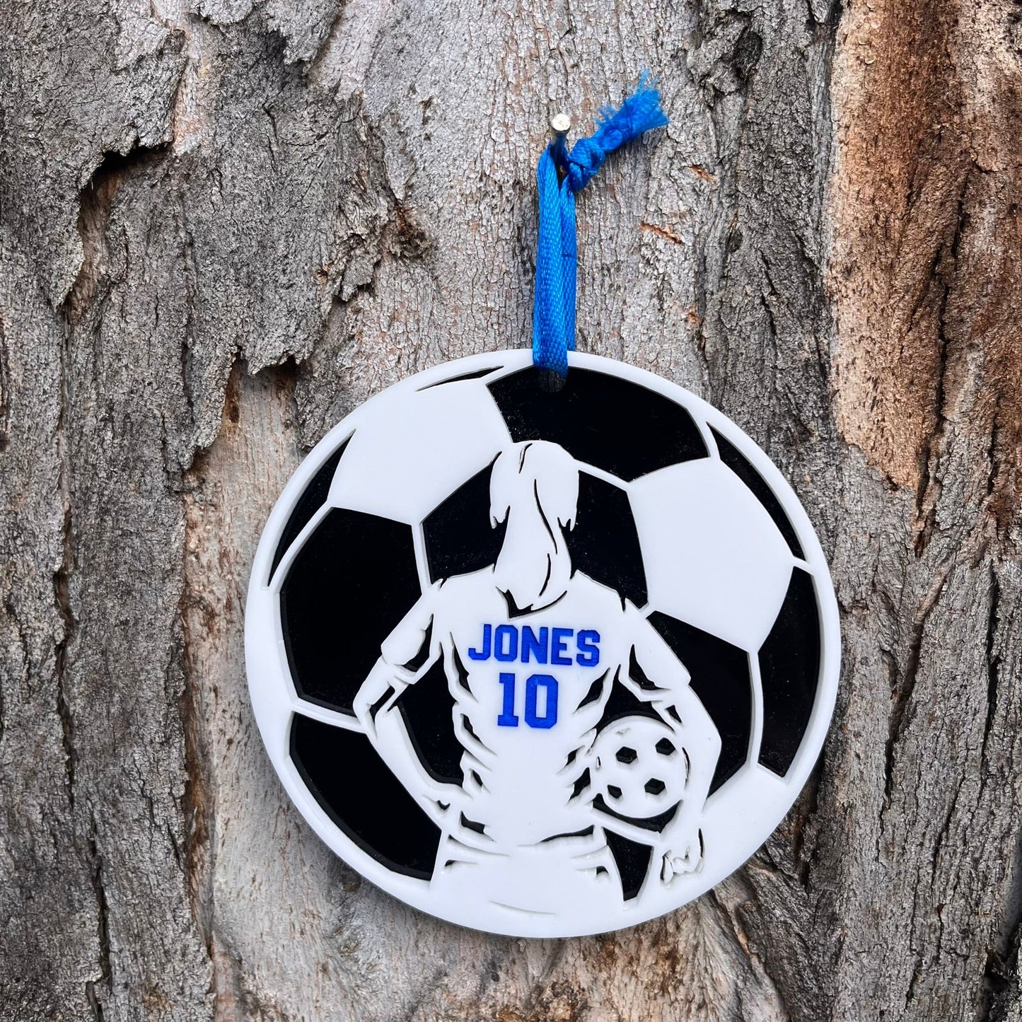 Personalised Soccer Christmas Ornament - Webster Enterprises