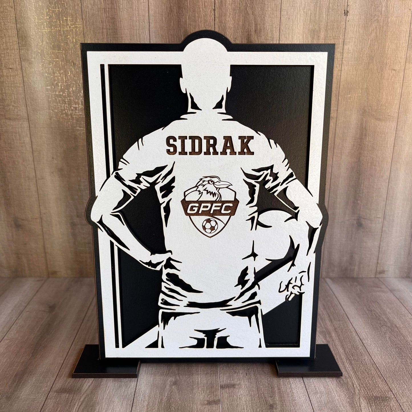 Personalised Soccer Player Plaque - Webster Enterprises