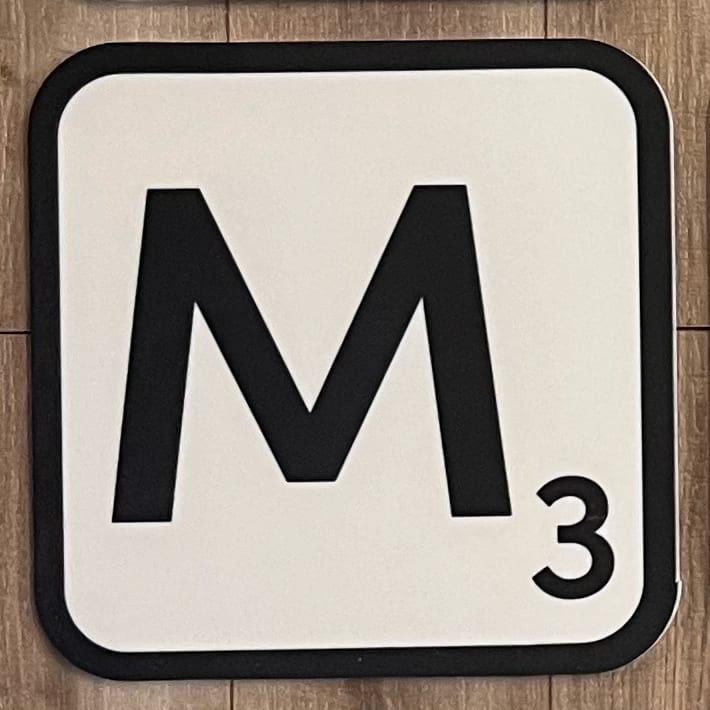 Personalised Sublimated Acrylic Scrabble Style Photo Tiles - 10cm square - Webster Enterprises