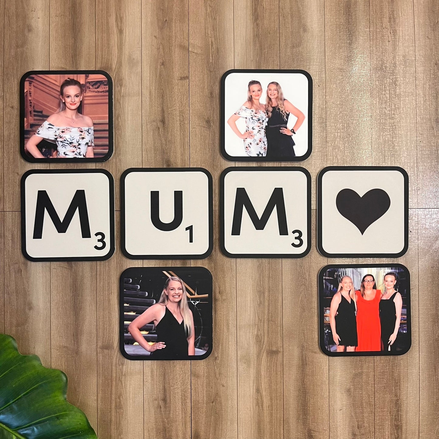 Personalised Sublimated Acrylic Scrabble Style Photo Tiles - 10cm square - Webster Enterprises