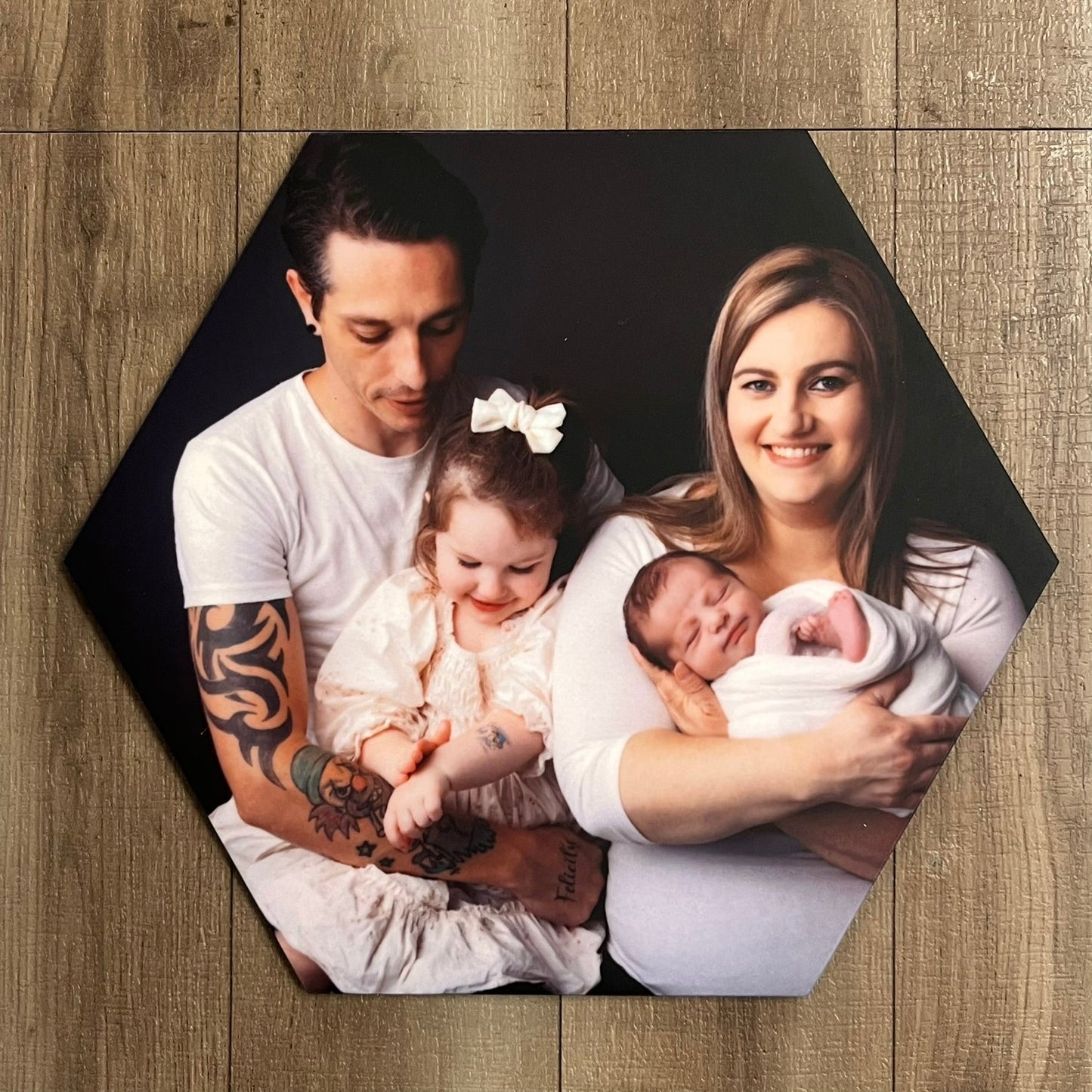 Sublimated Hexagon Acrylic Photo Tiles - Medium 15cm wide - Webster Enterprises