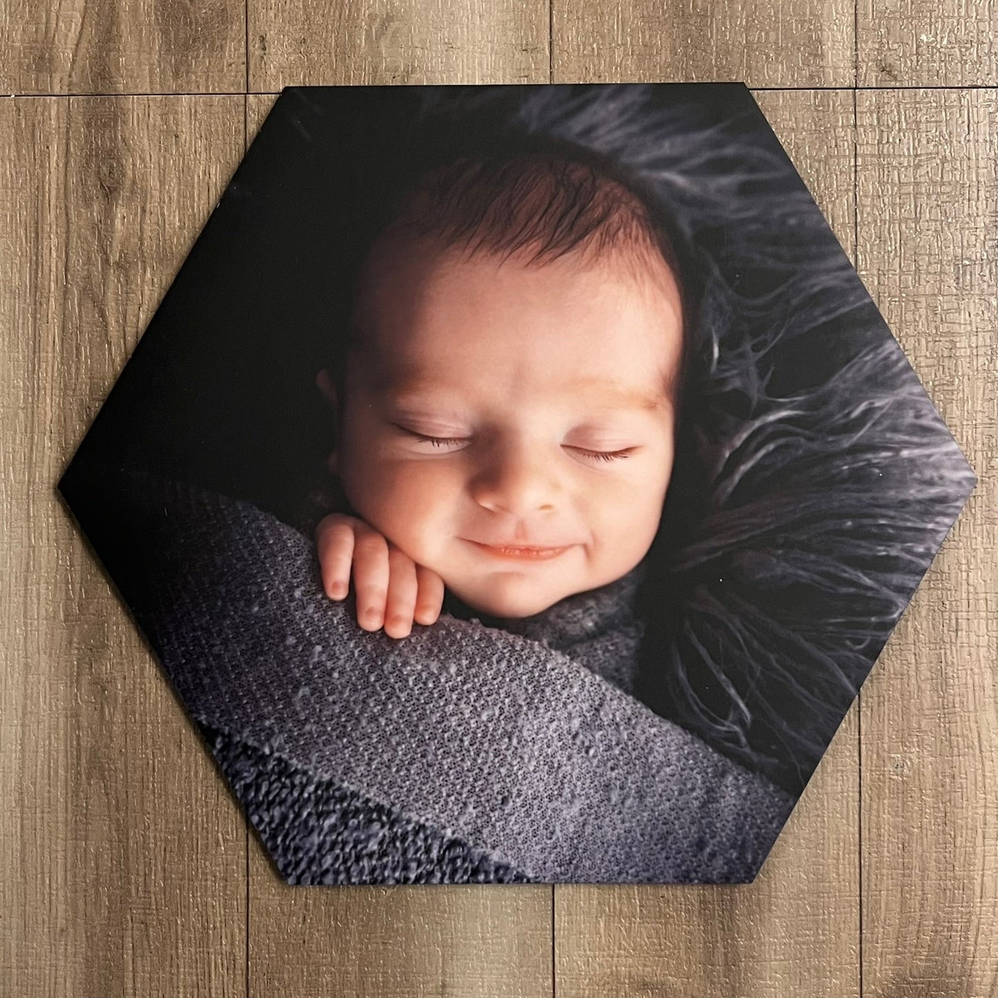 Sublimated Hexagon Acrylic Photo Tiles - Medium 15cm wide - Webster Enterprises