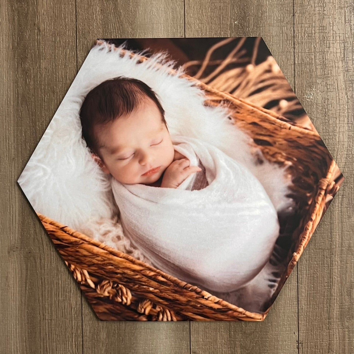 Sublimated Hexagon Acrylic Photo Tiles - Medium 15cm wide - Webster Enterprises