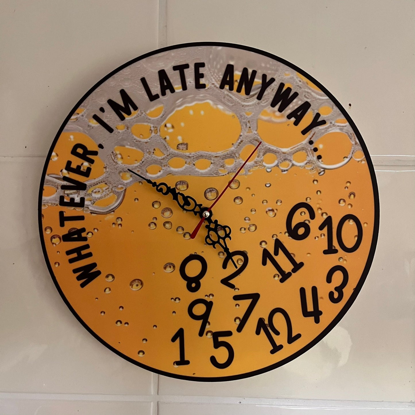 Whatever, I'm late anyway.... clock - Webster Enterprises