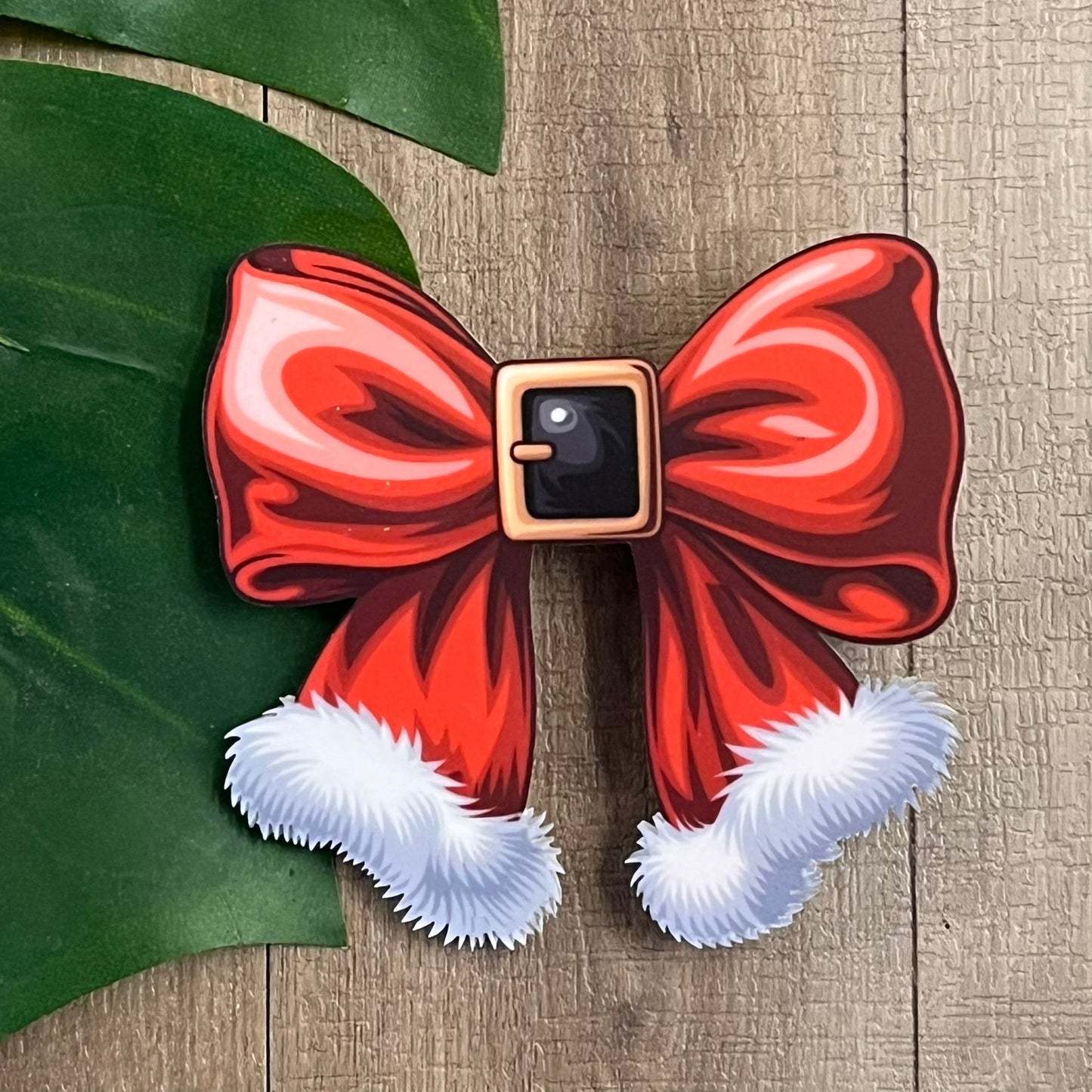Christmas Themed Sublimated Acrylic Hair Clips - Webster Enterprises
