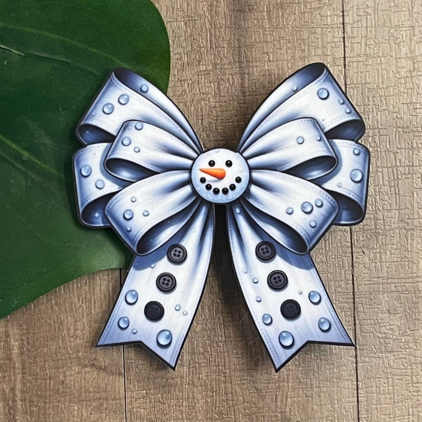 Christmas Themed Sublimated Acrylic Hair Clips - Webster Enterprises