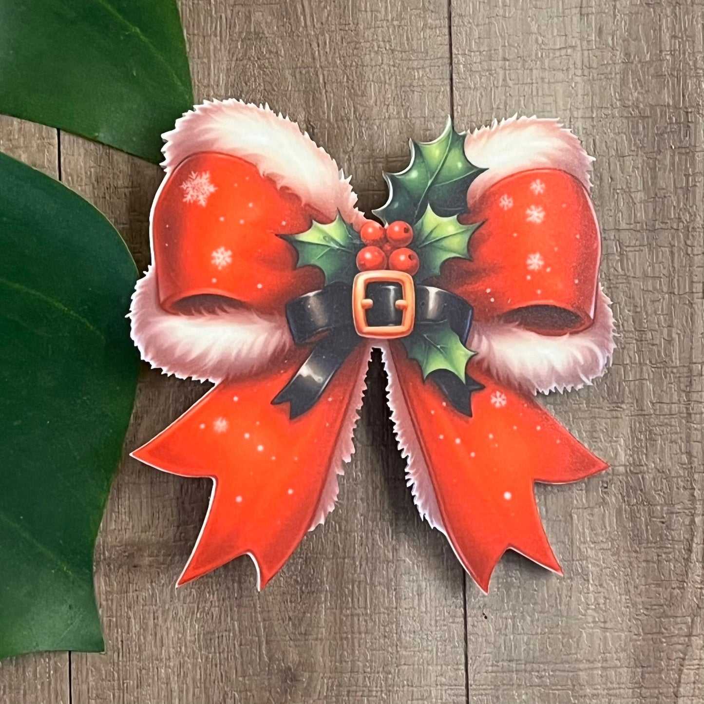 Christmas Themed Sublimated Acrylic Hair Clips - Webster Enterprises