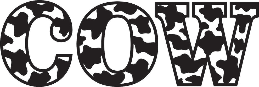 Cowprint Themed Wall Letters for Farmhouse Décor – Webster Enterprises