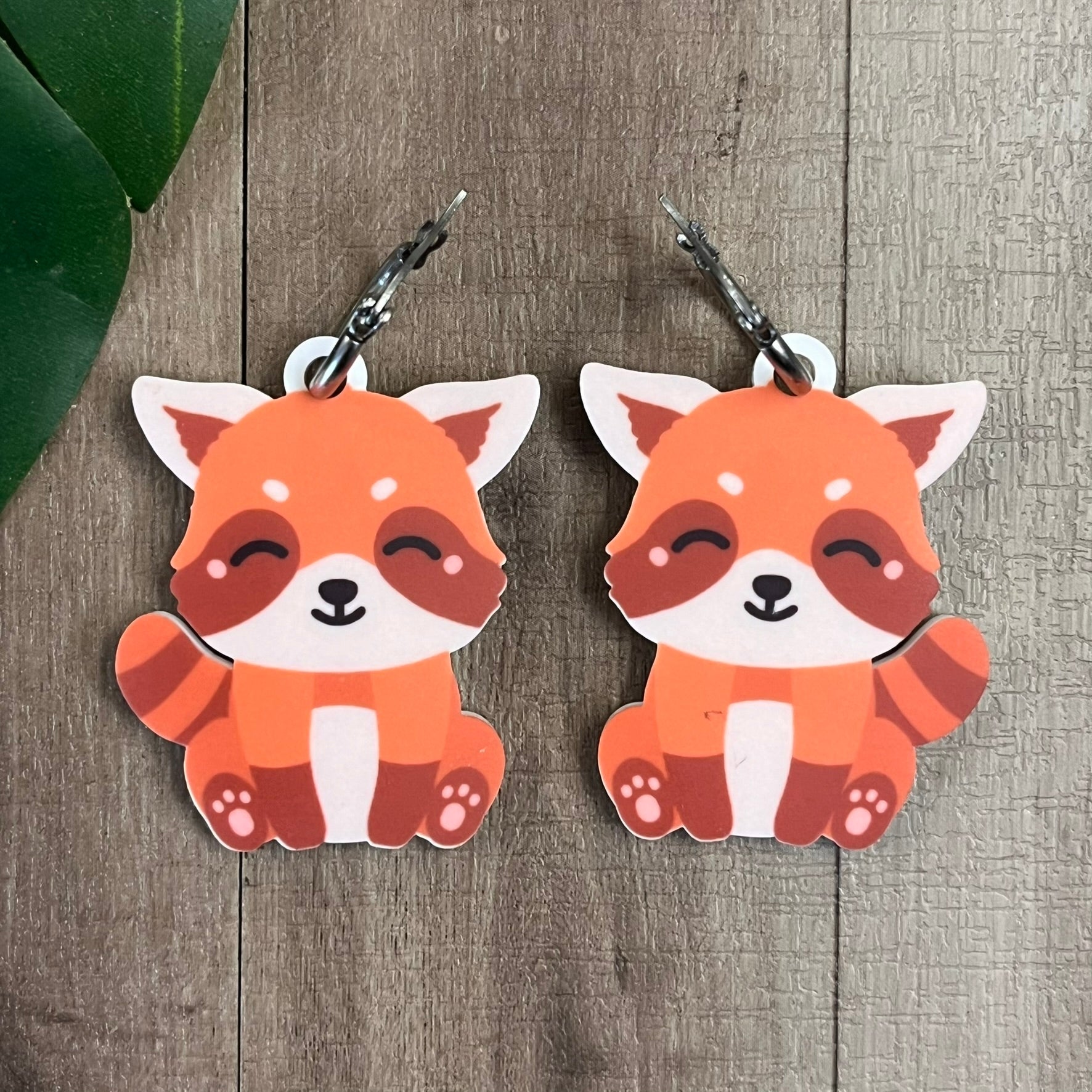 Cute Red Panda Earrings - Webster Enterprises