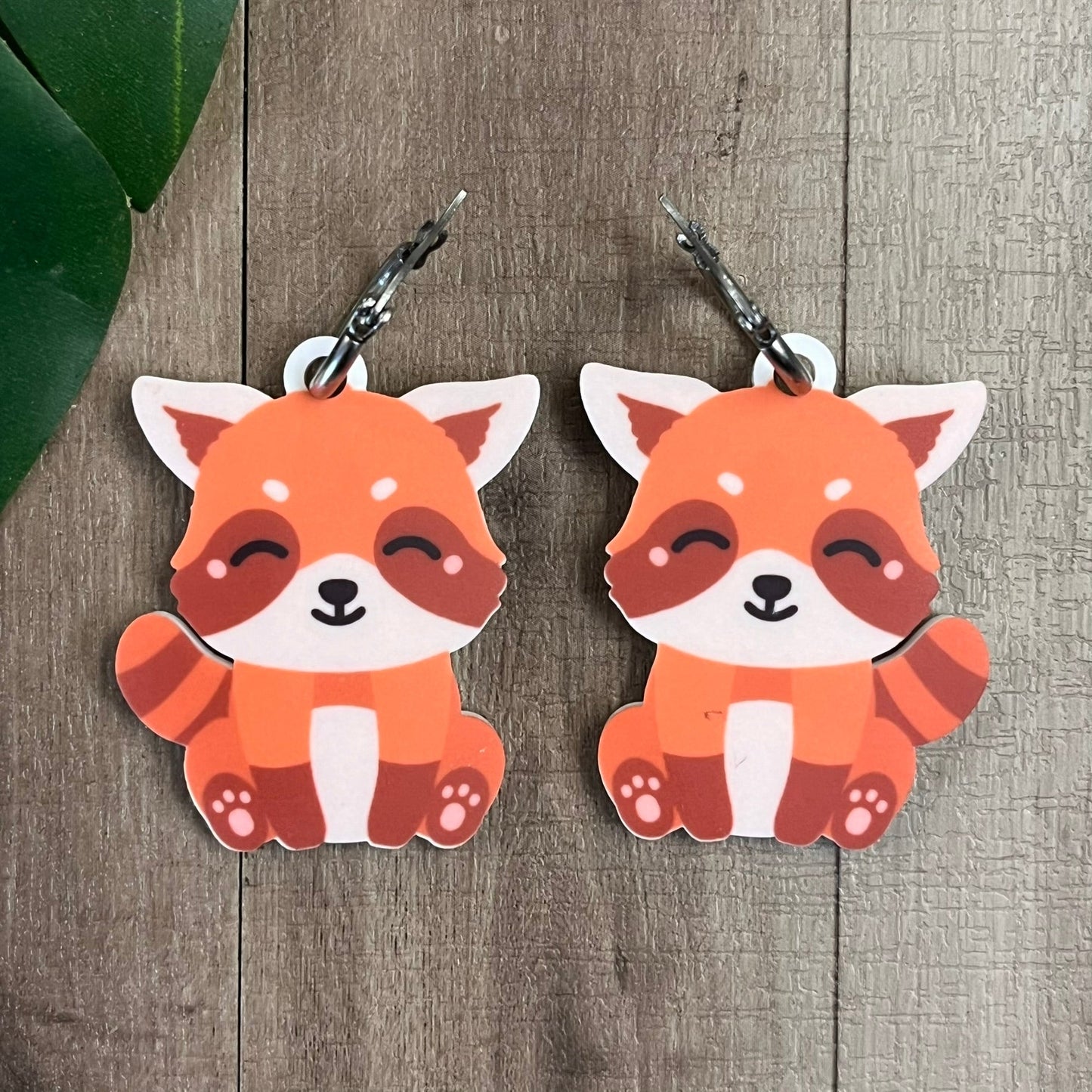 Cute Red Panda Earrings - Webster Enterprises