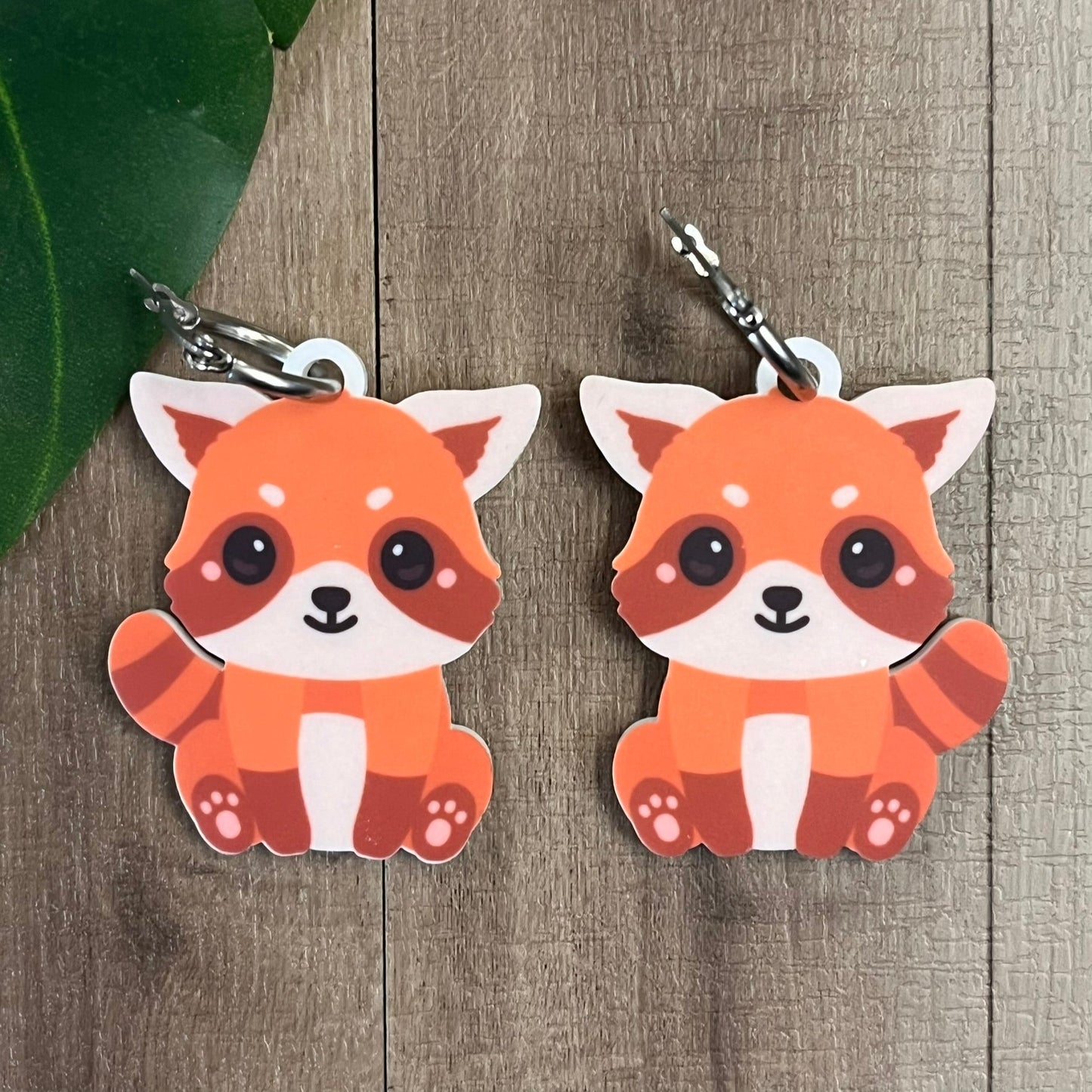 Cute Red Panda Earrings - Webster Enterprises