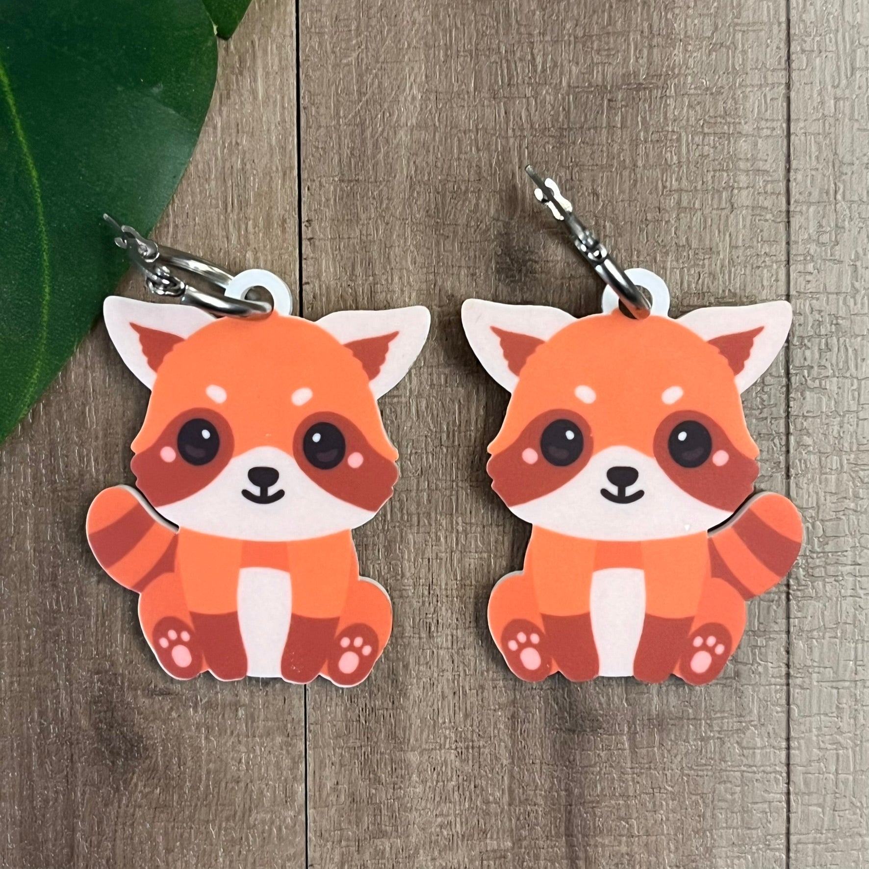 Cute Red Panda Earrings - Webster Enterprises