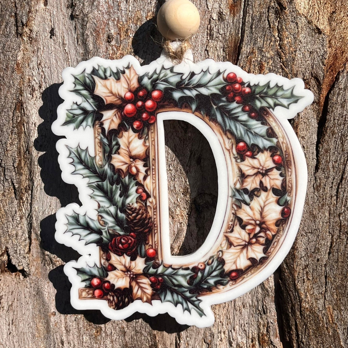 Decorative Initial Christmas Ornament - Webster Enterprises