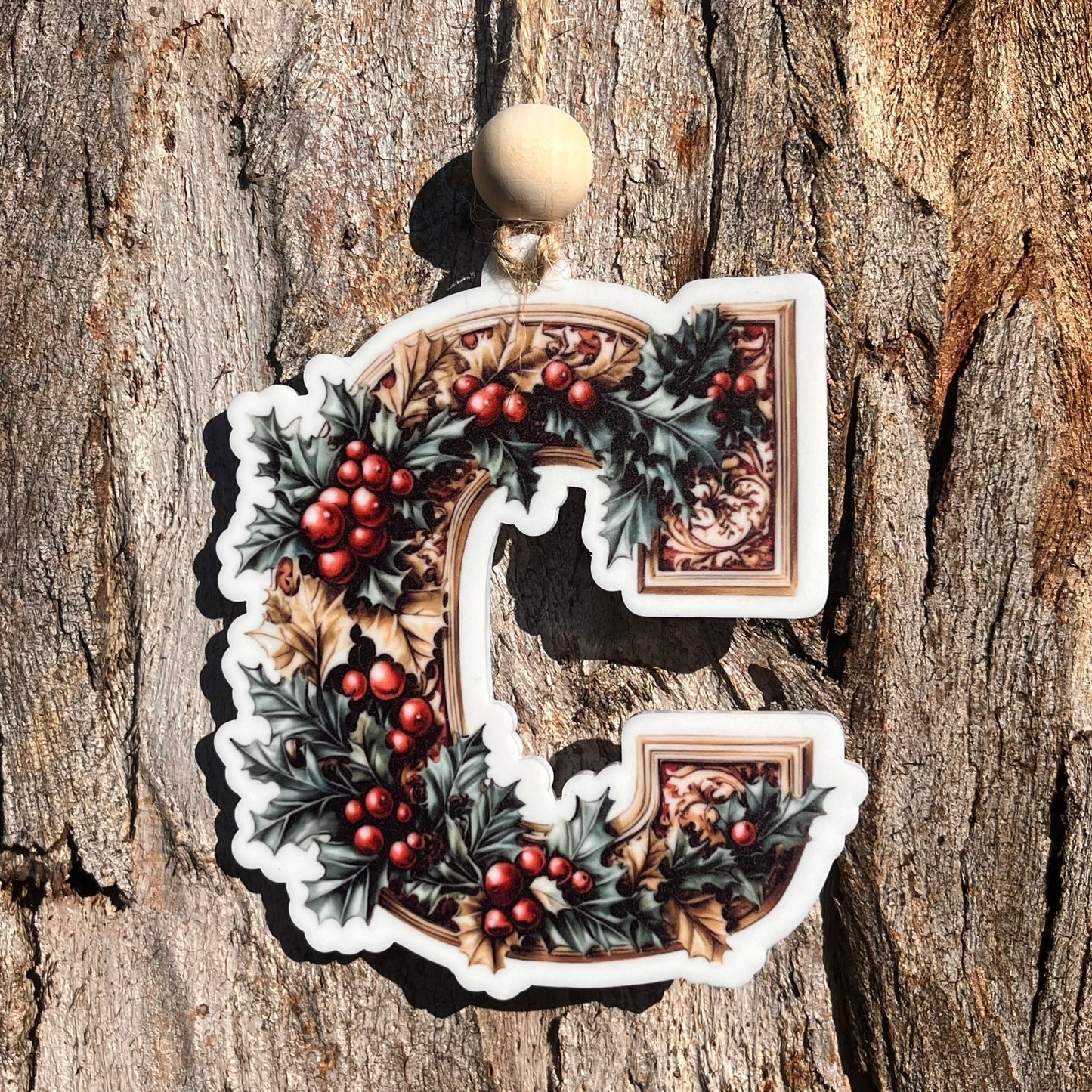 Decorative Initial Christmas Ornament - Webster Enterprises