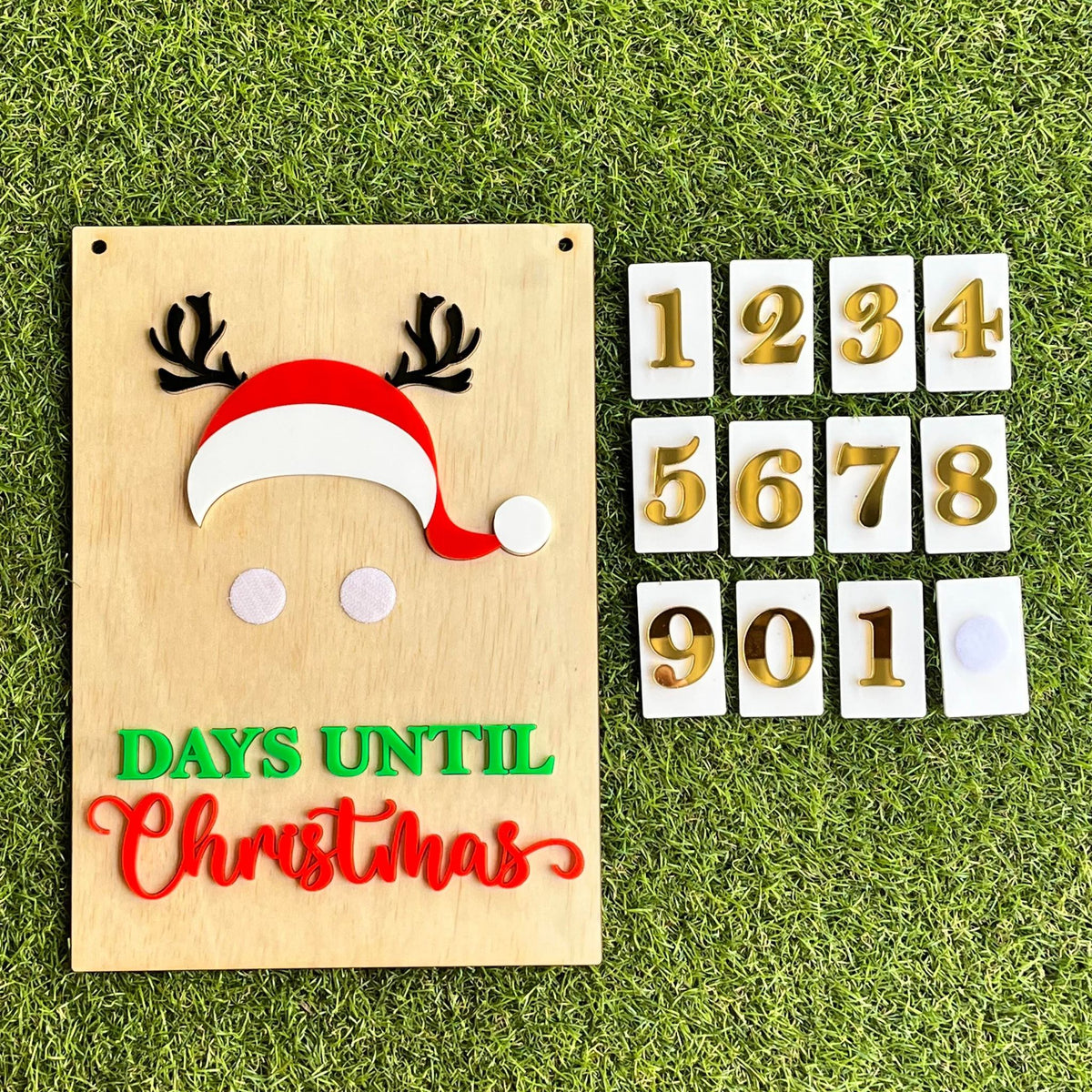 Countdown Plates Personalised Holiday Countdown Plaque | Handcrafted Pine & Acrylic ...