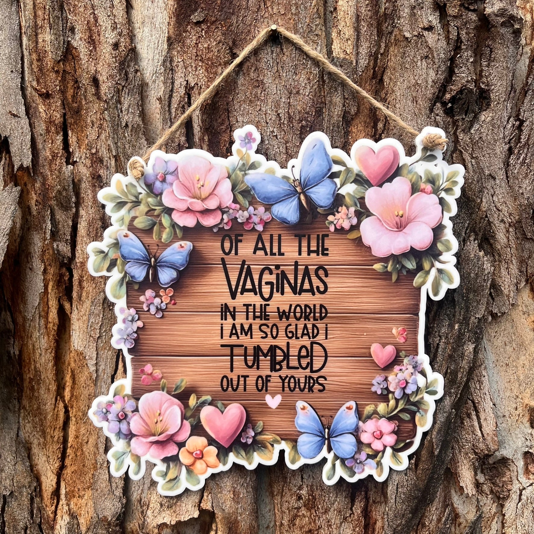 Tumbled Out Funny Floral Tumbled Birth Sign – Webster Enterprises
