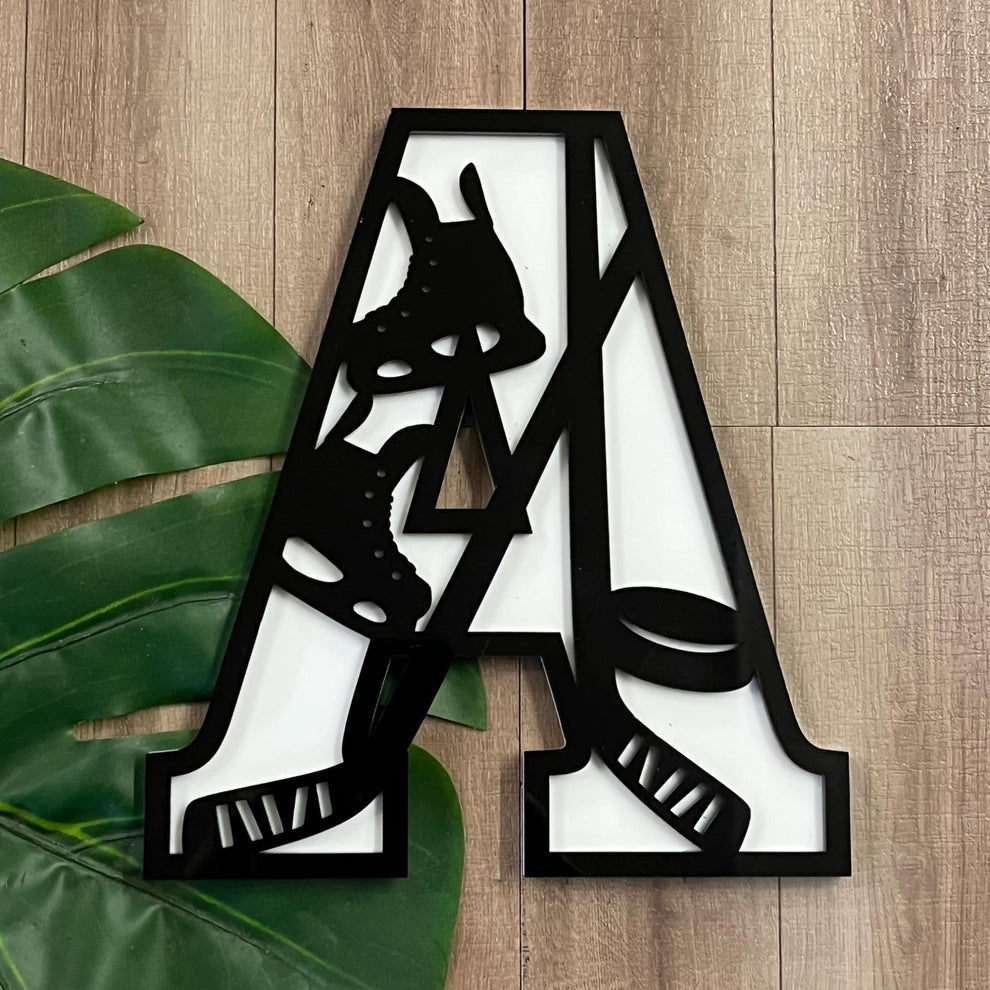Ice Hockey Layered Letters for Sports Fans – Webster Enterprises