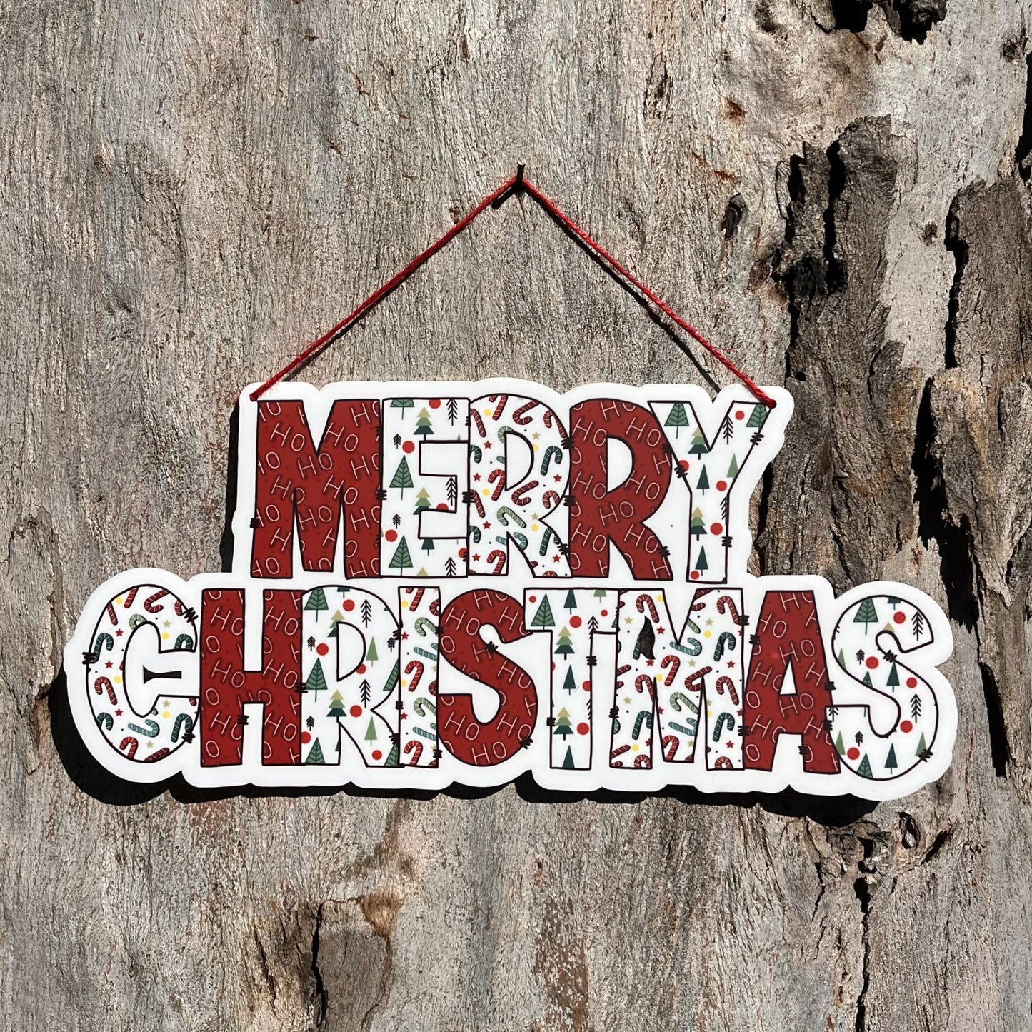 Merry Christmas Quirky Plaque - Webster Enterprises
