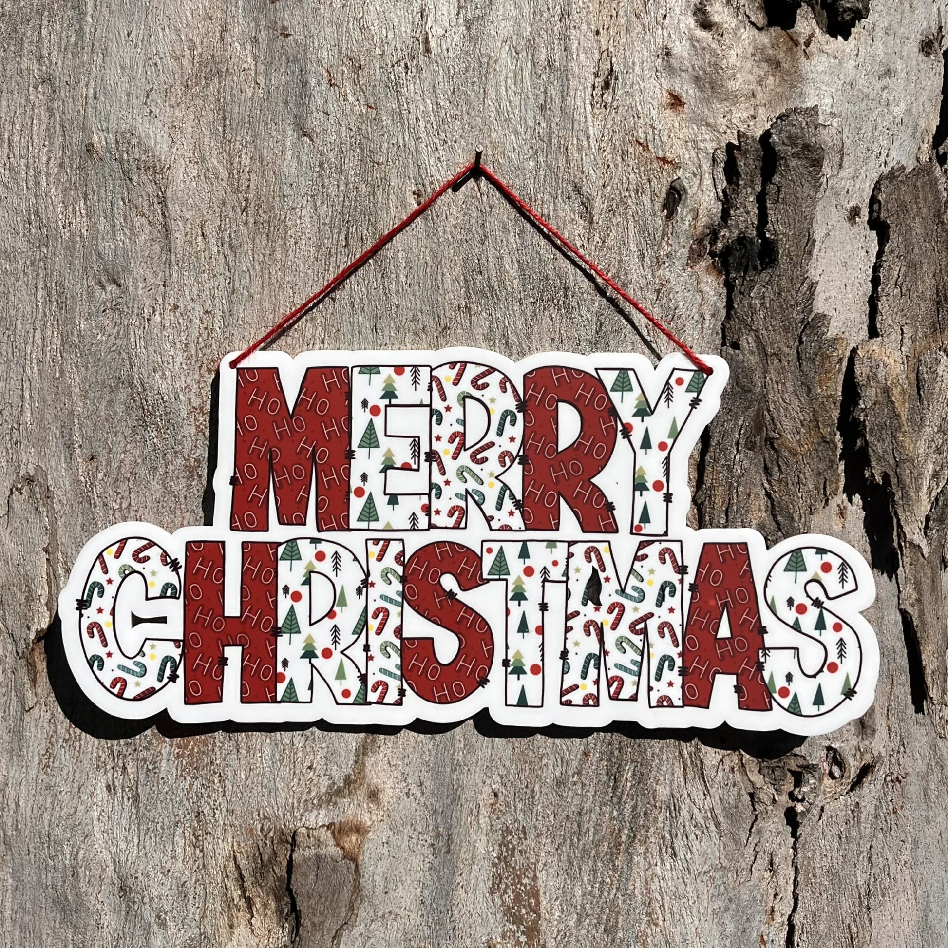 Merry Christmas Quirky Plaque - Webster Enterprises