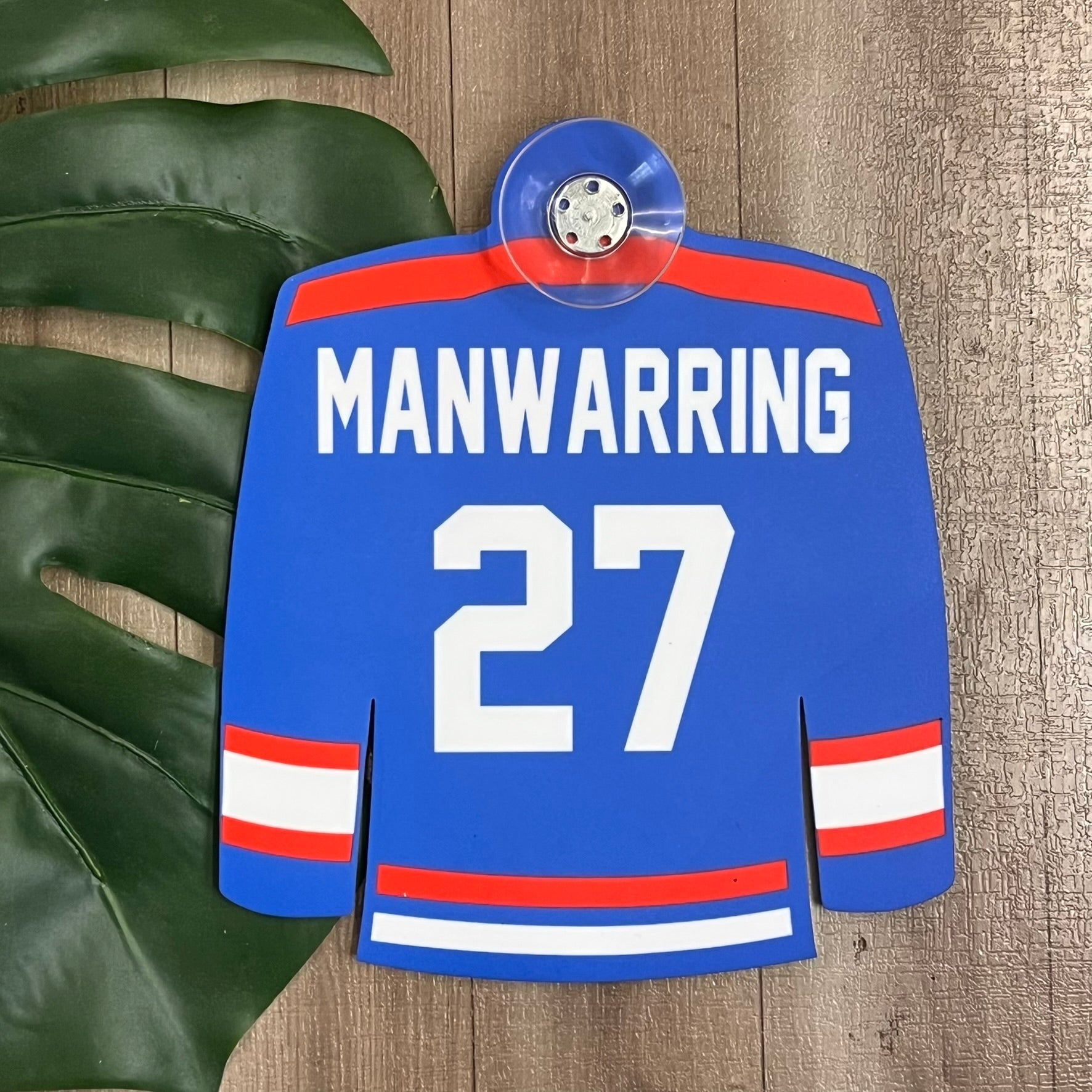 Newcastle Northstars Personalised Jersey Car Window Suction Cup Sign - Webster Enterprises