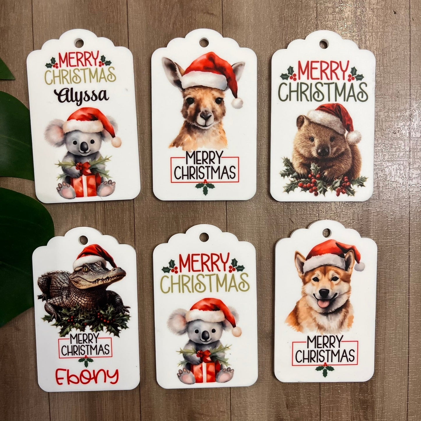 Personalised Australian Animal Christmas Tags - Fun and Playful - Webster Enterprises