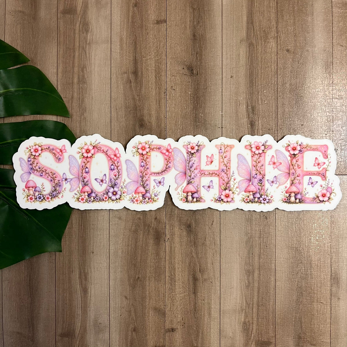 Personalised Fairy Themed Acrylic Name Sign - Webster Enterprises