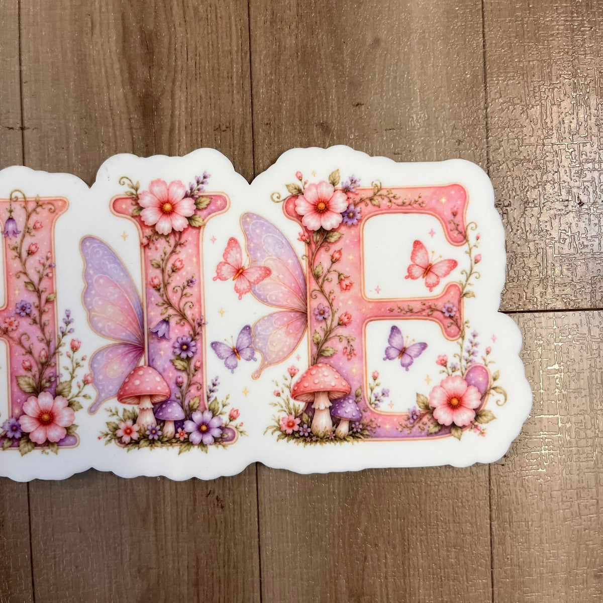 Personalised Fairy Themed Acrylic Name Sign - Webster Enterprises