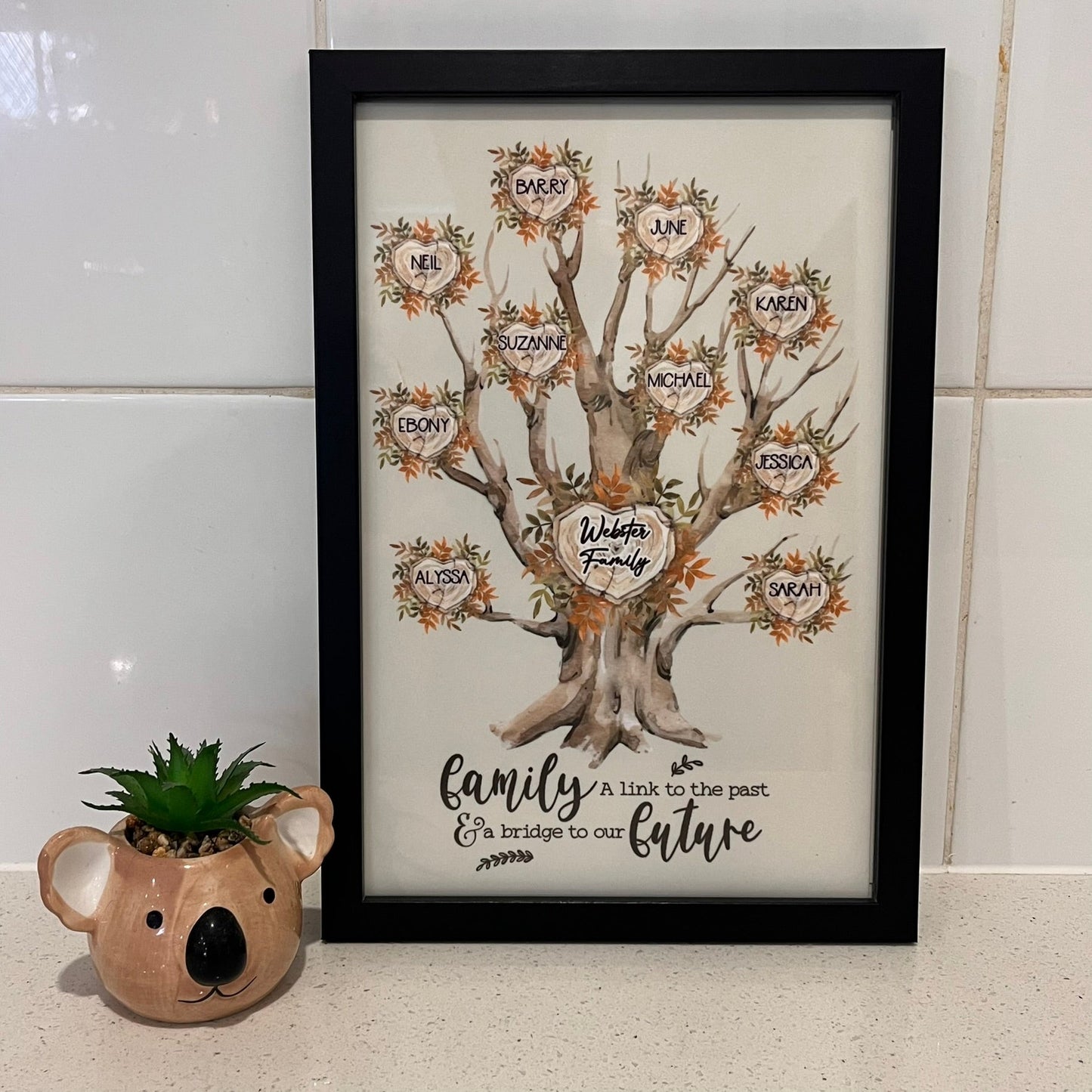 Personalised Family Tree Plaque - Webster Enterprises