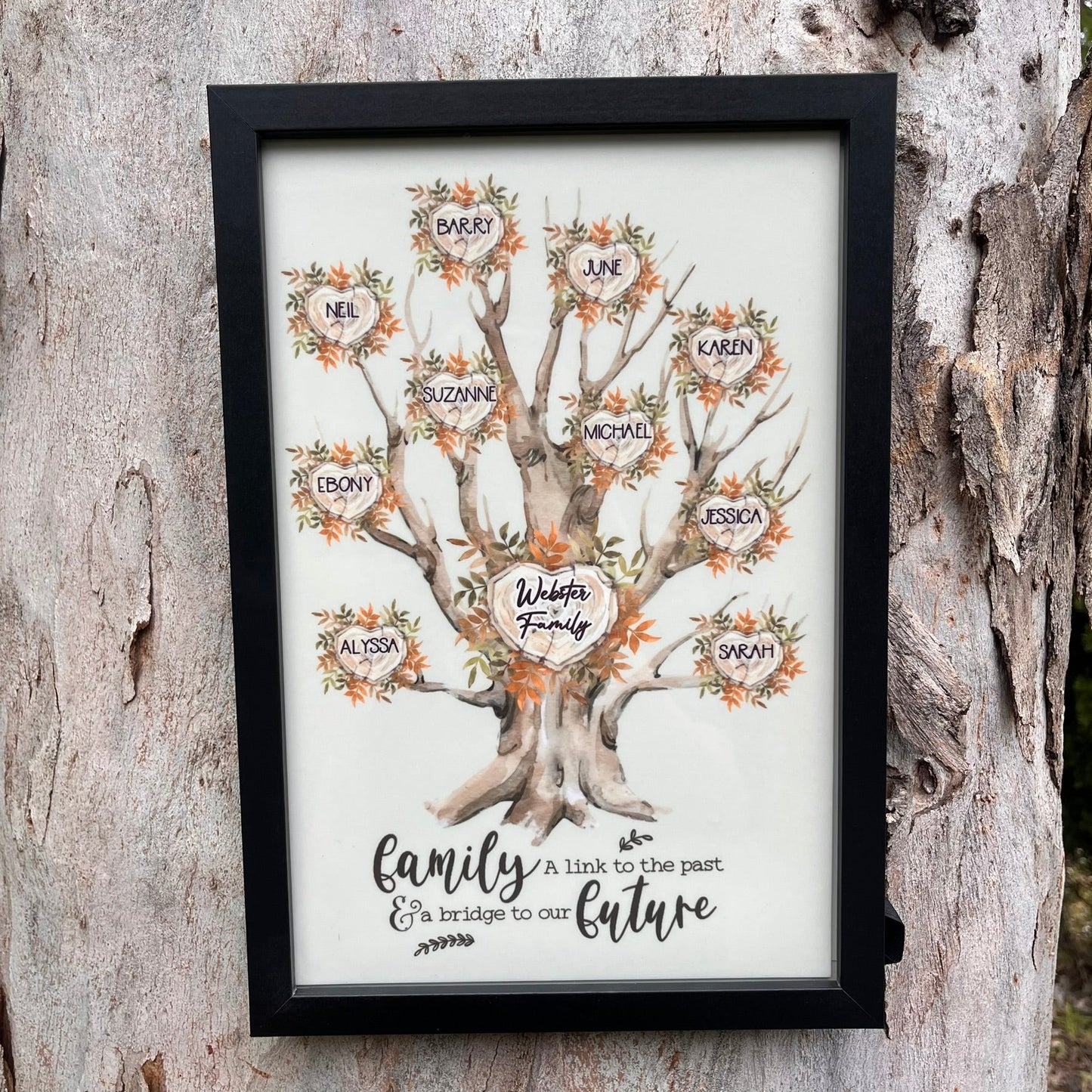 Personalised Family Tree Plaque - Webster Enterprises
