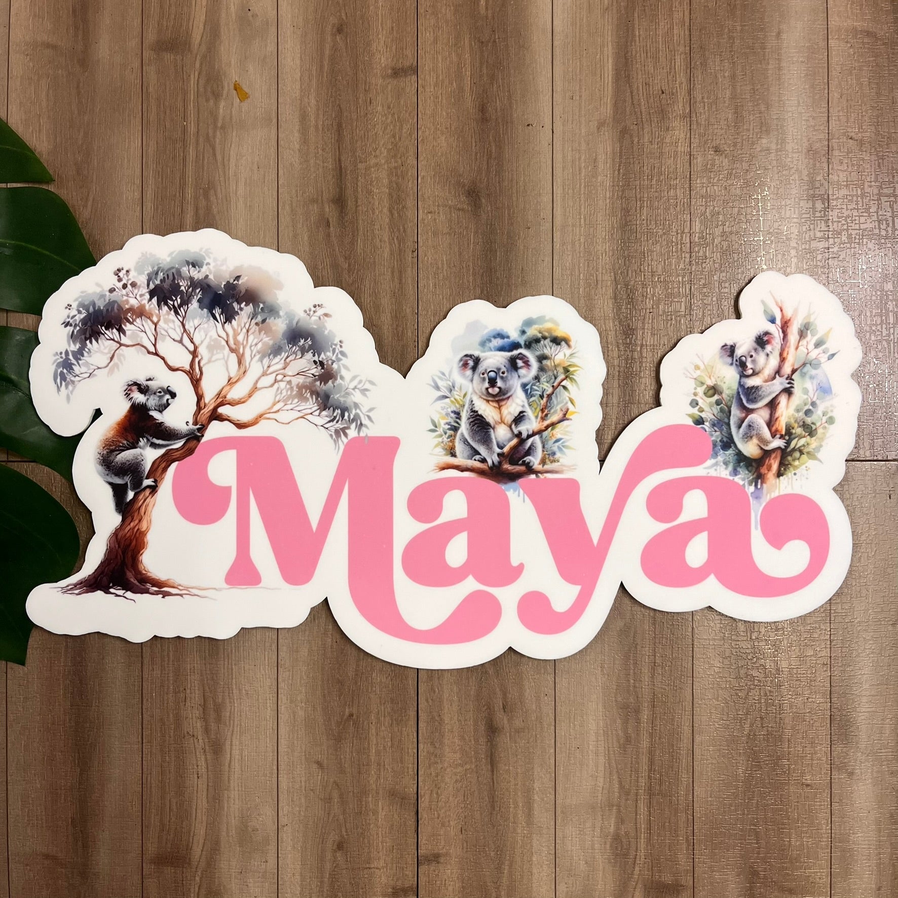 Personalised Koala Themed Name Plaque - Webster Enterprises