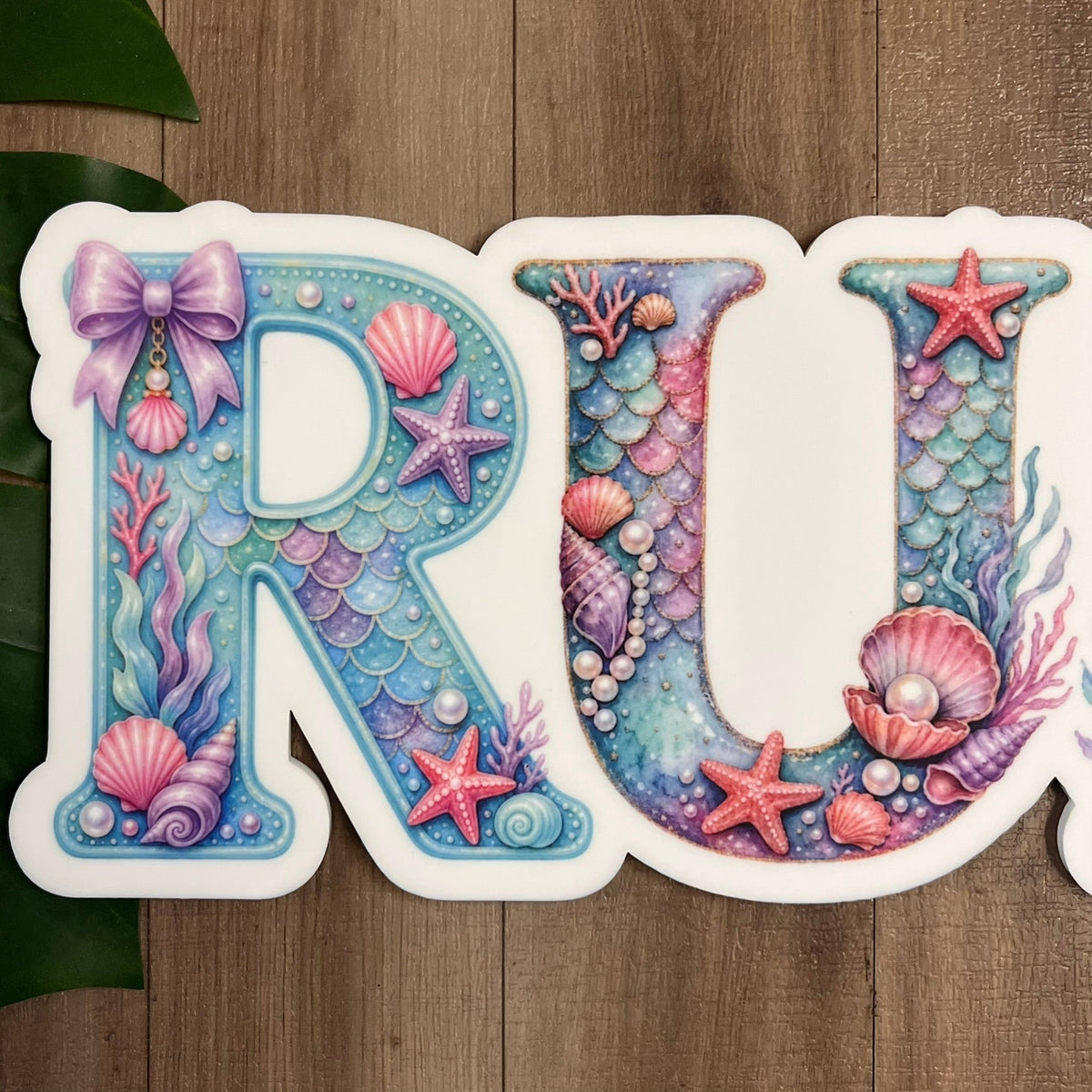 Personalised Mermaid Ocean Themed Acrylic Name Sign - Webster Enterprises