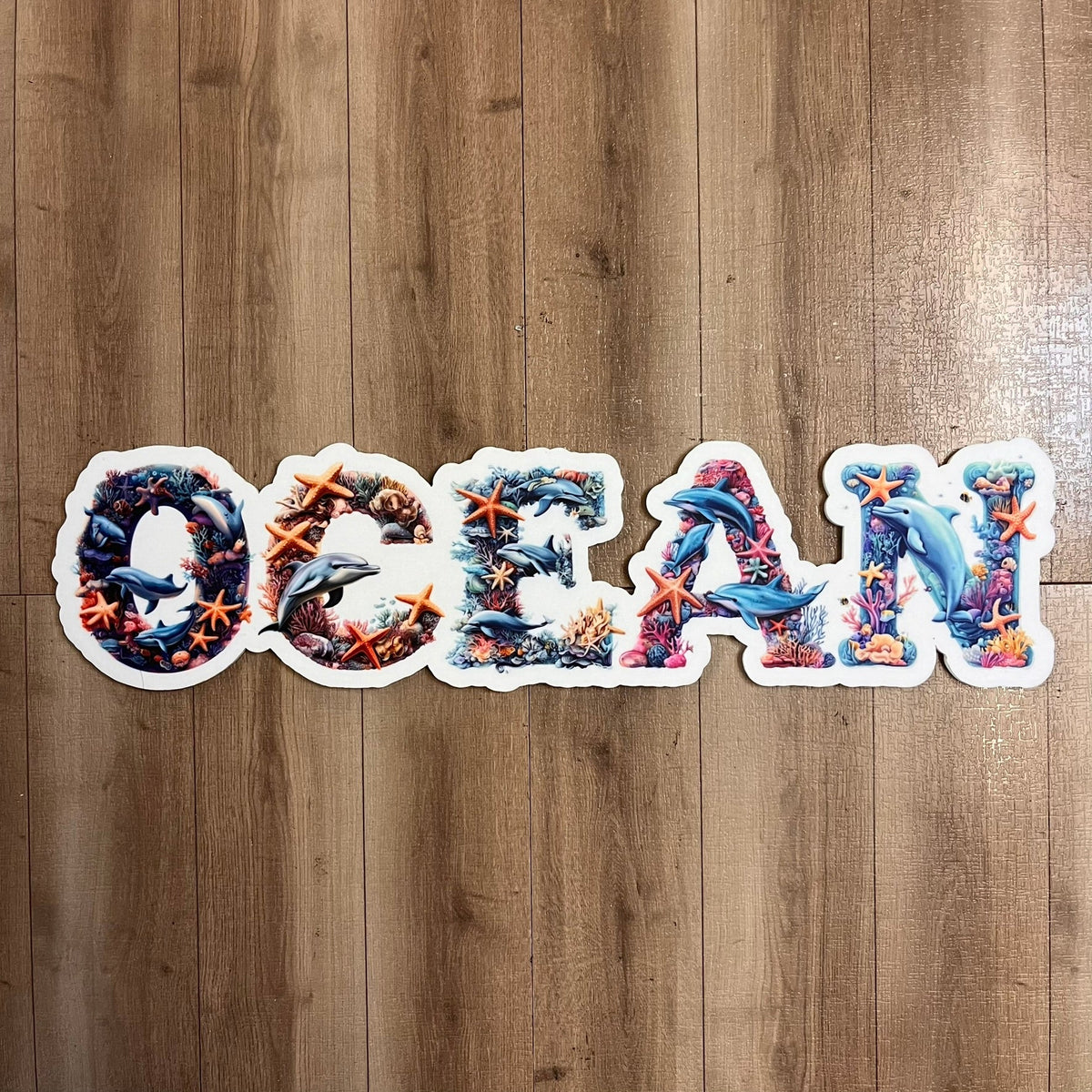 Personalised Ocean Themed Acrylic Name Sign - Webster Enterprises