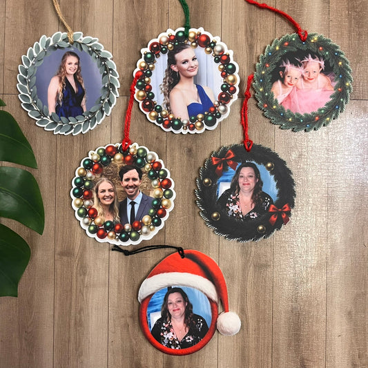 Personalised Photo Christmas Ornaments - Webster Enterprises